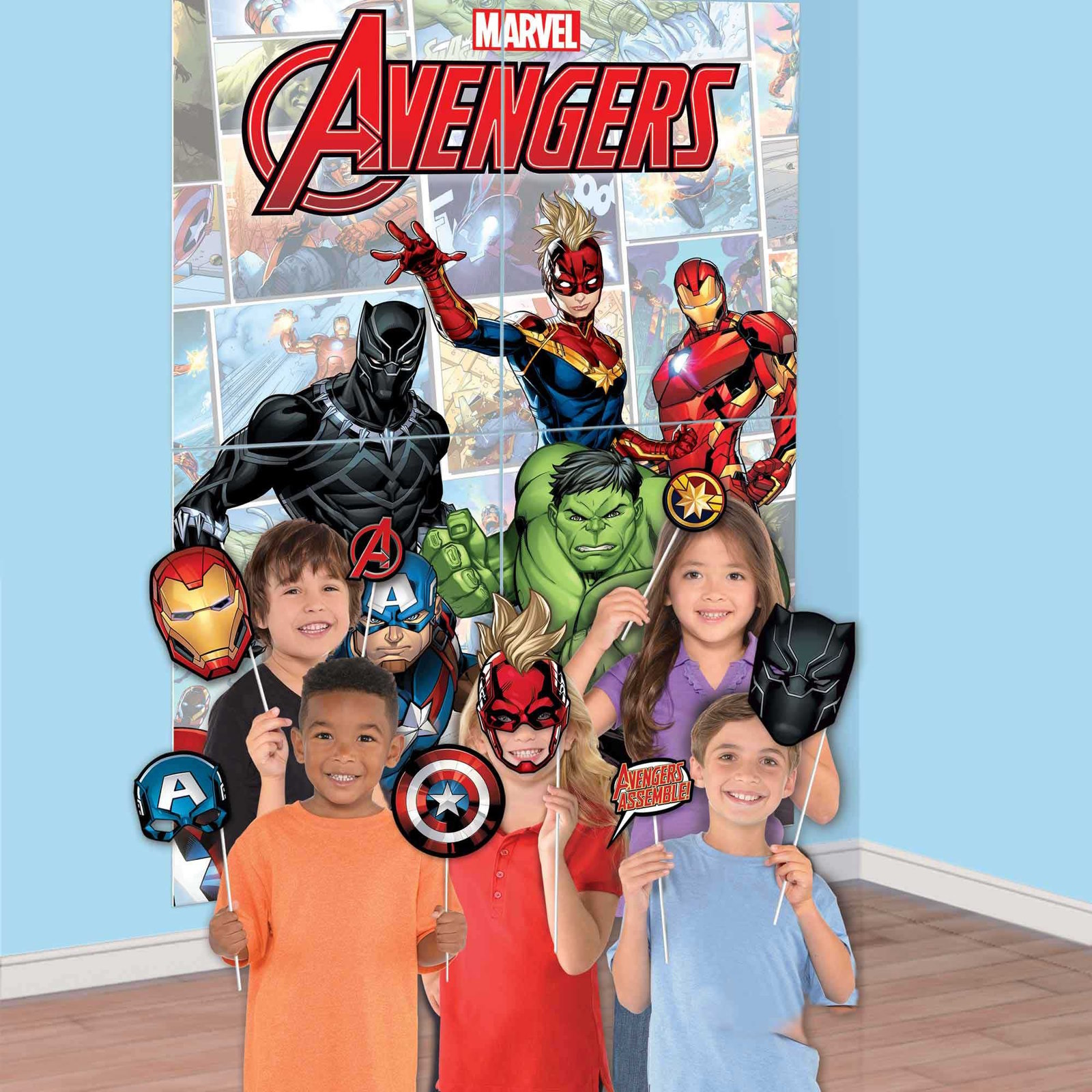 Marvel Avengers Powers Unite Scene Setter With Photo Props