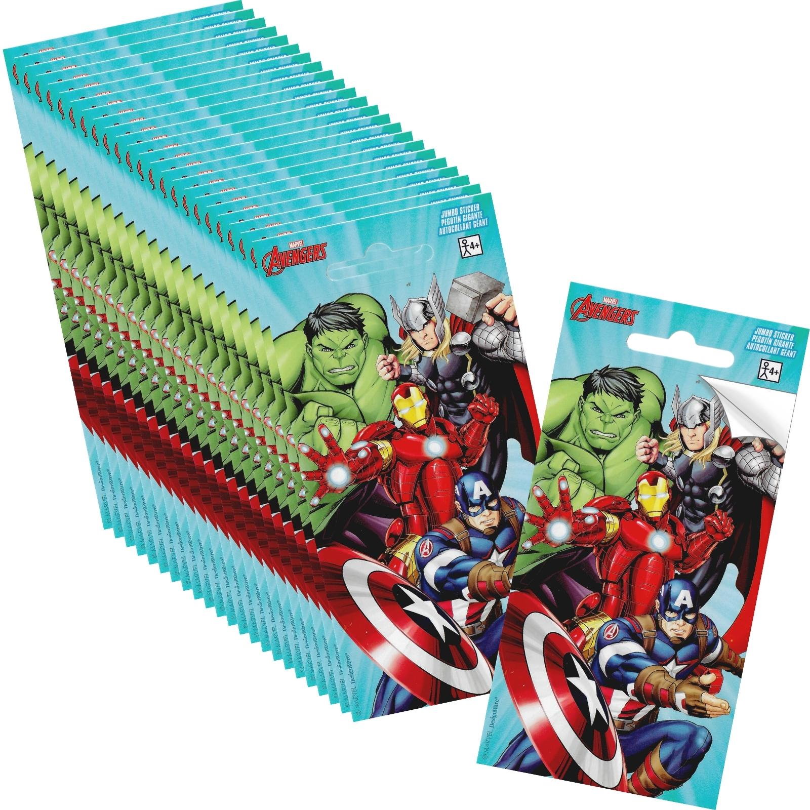 Marvel Avengers Jumbo Stickers (Pack of 24)