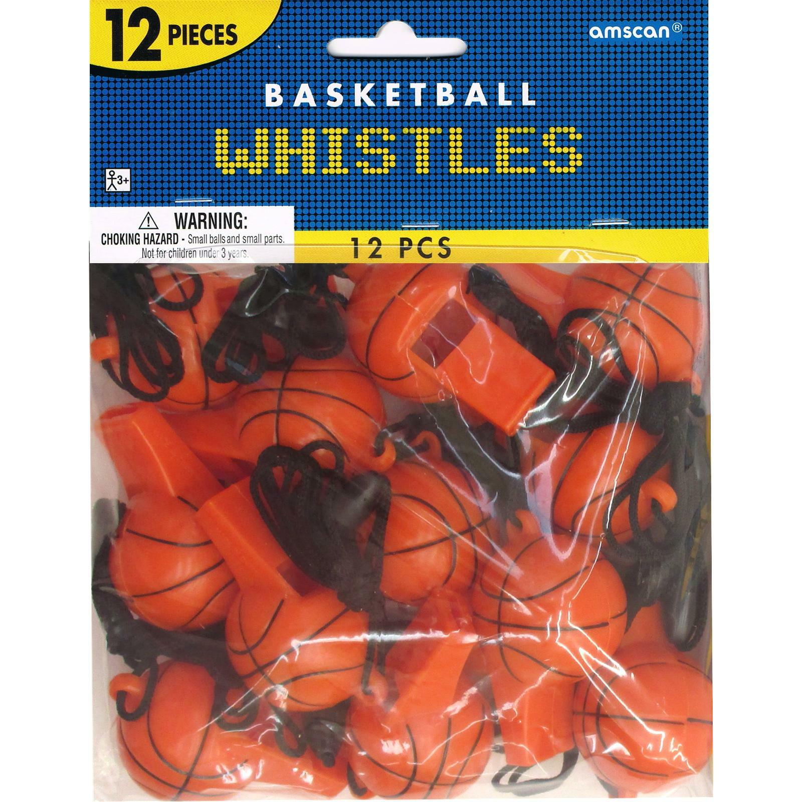 Basketball Whistles (Pack of 12)