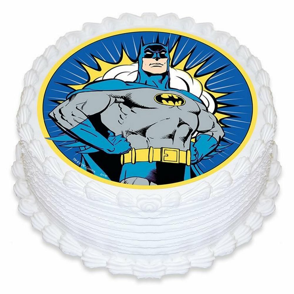 Batman Edible Icing Cake Decoration