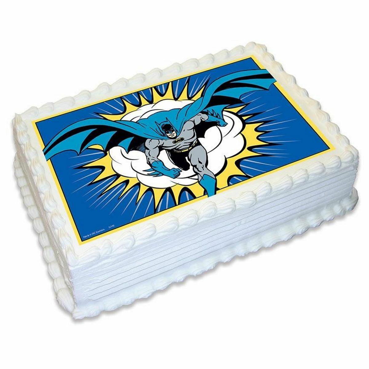 Batman Rectangular Edible Icing Cake Decoration