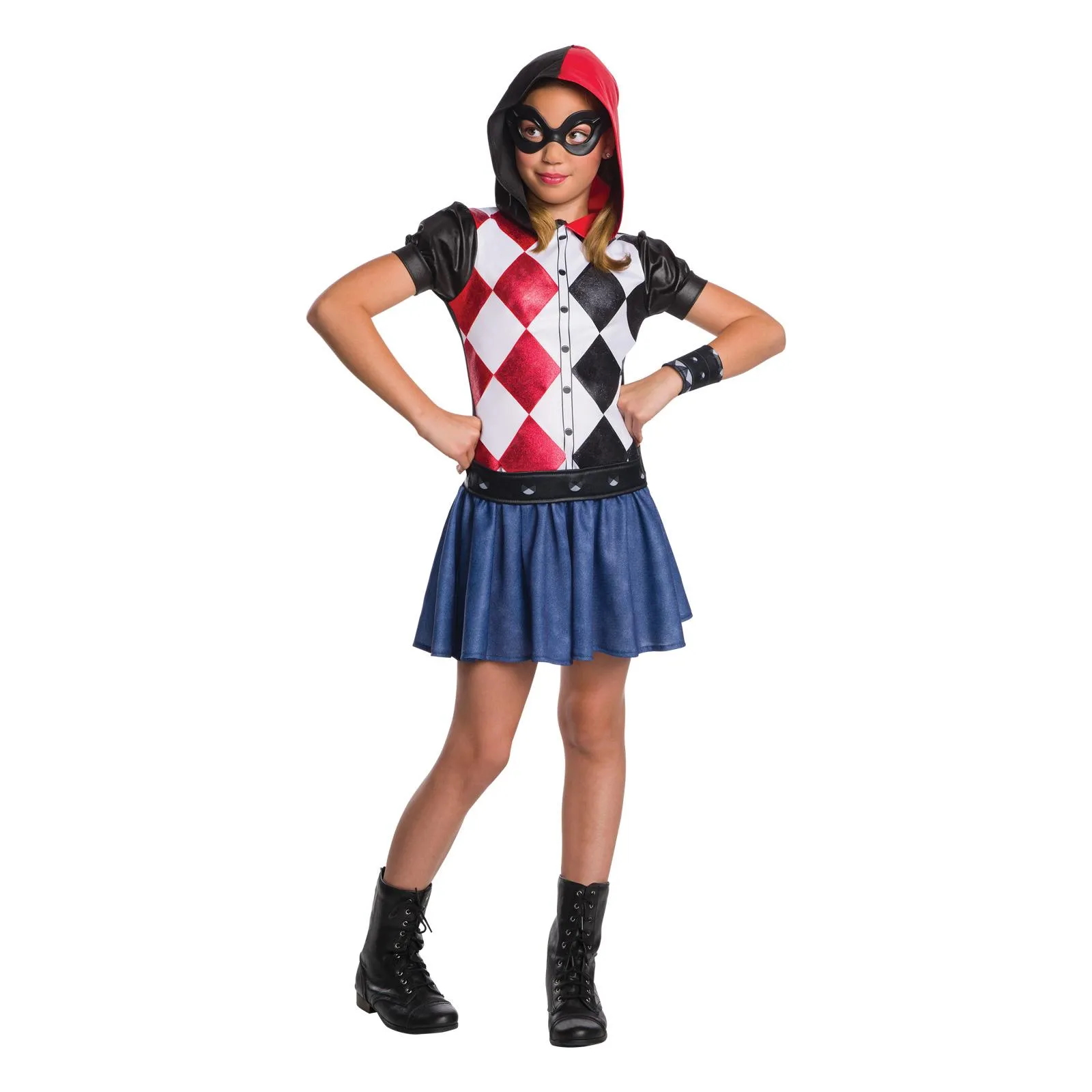 DC Superhero Girls Harley Quinn Hoodie Child Costume