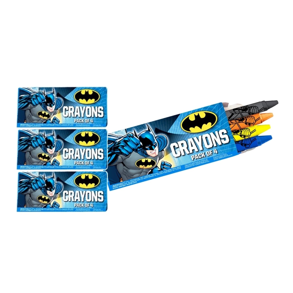 Batman Mini Crayons (Pack of 4)