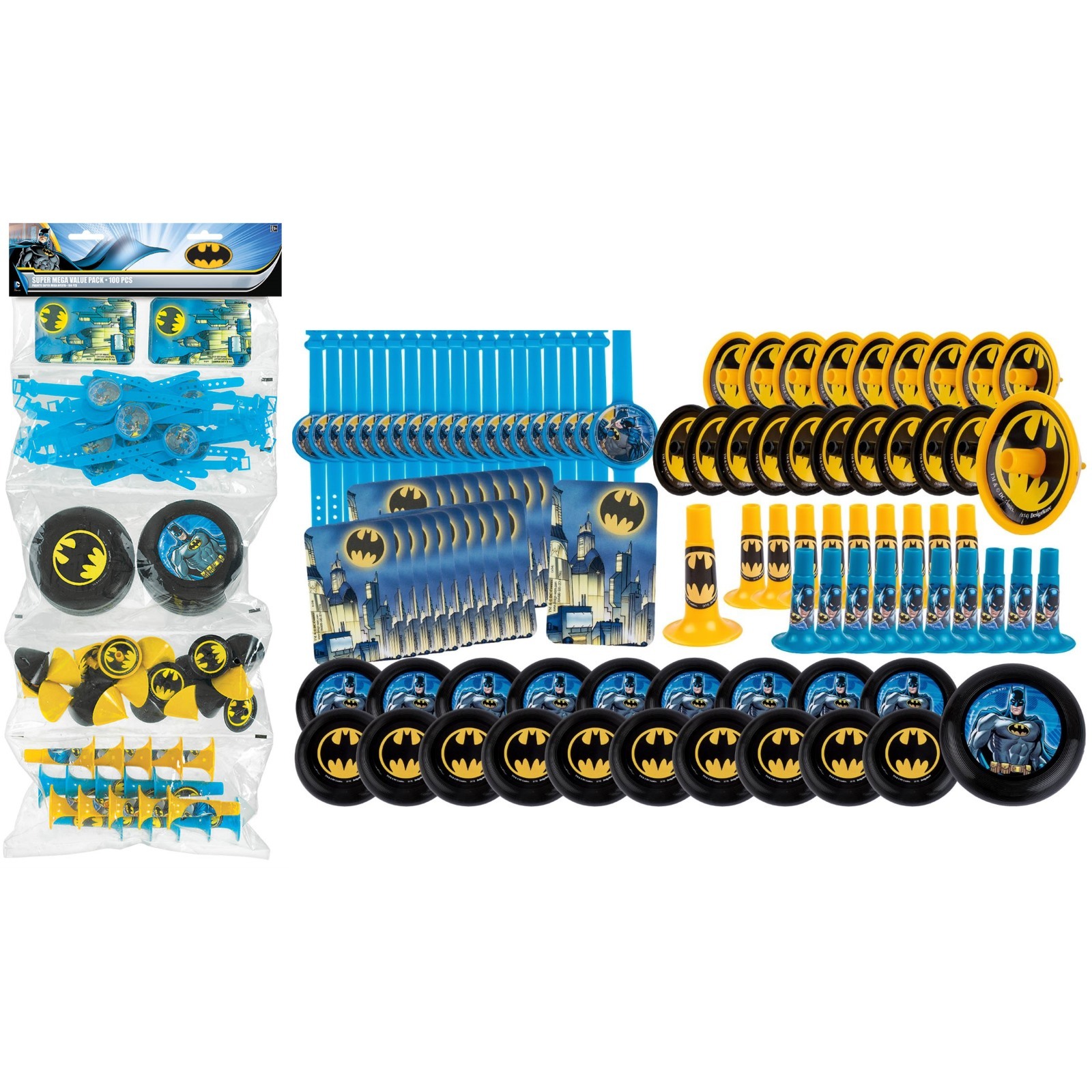 Batman Super Mega Value Favour Pack (100 Pieces)