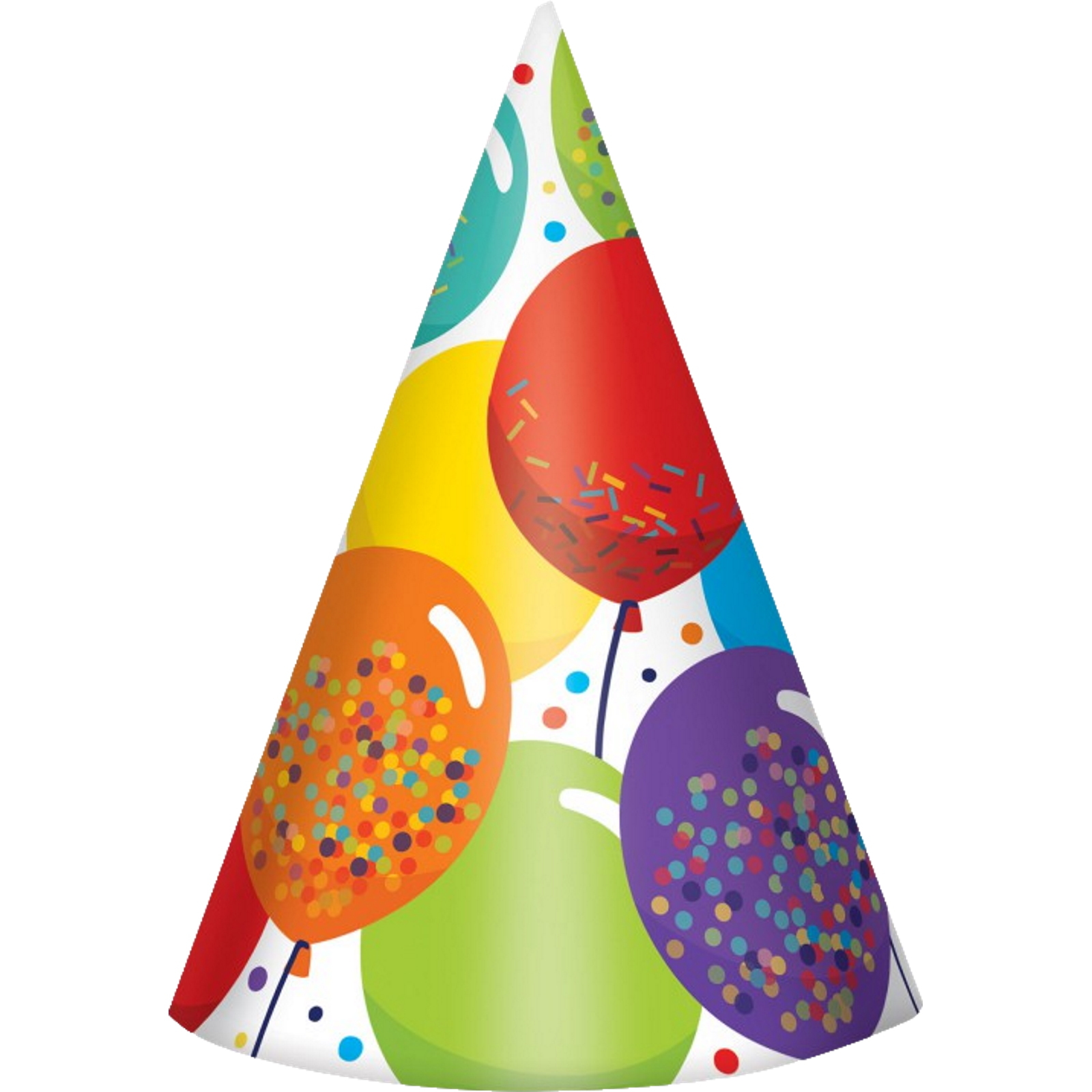 Balloon Bash Party Hats (Pack of 24)