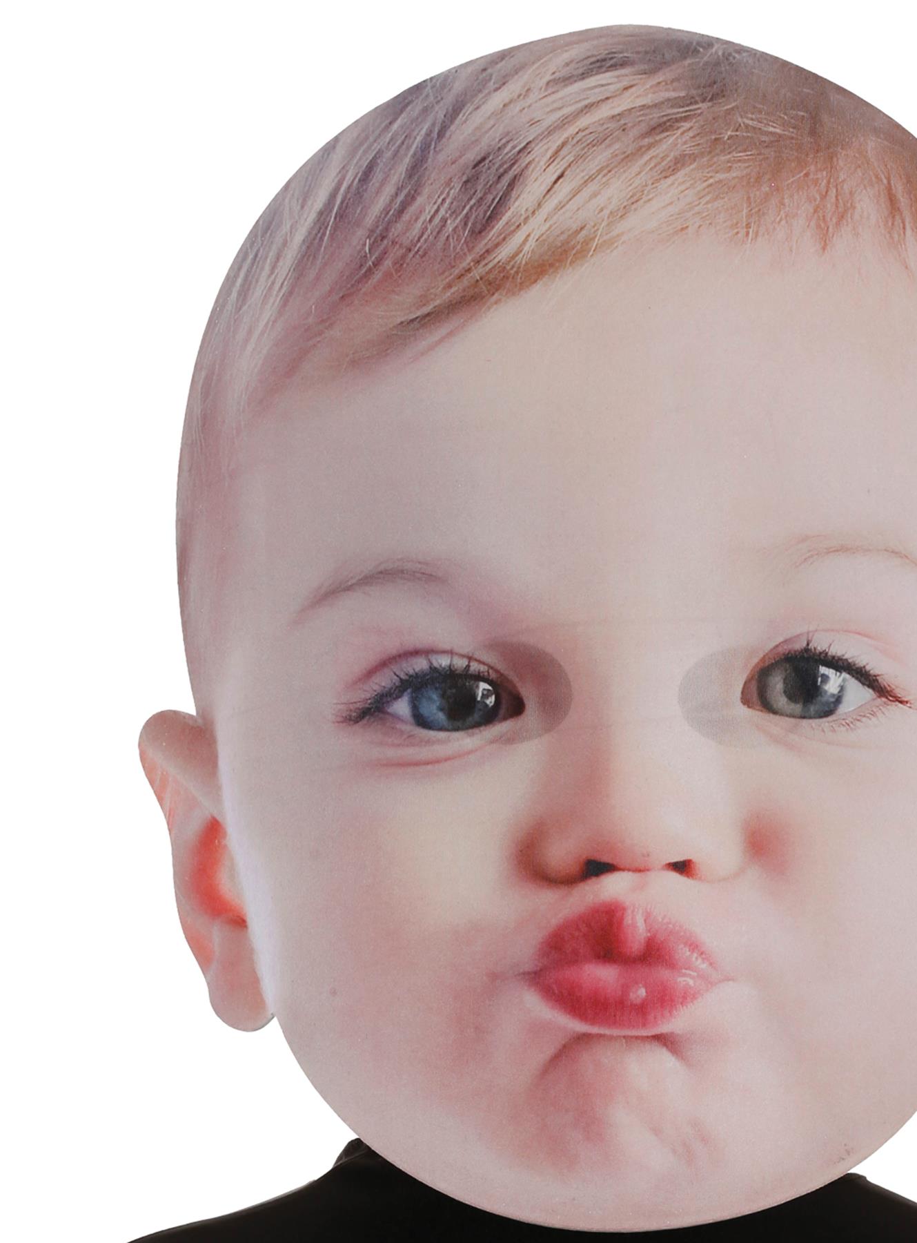 Baby Kissing Face Photo Real Adult Mask 