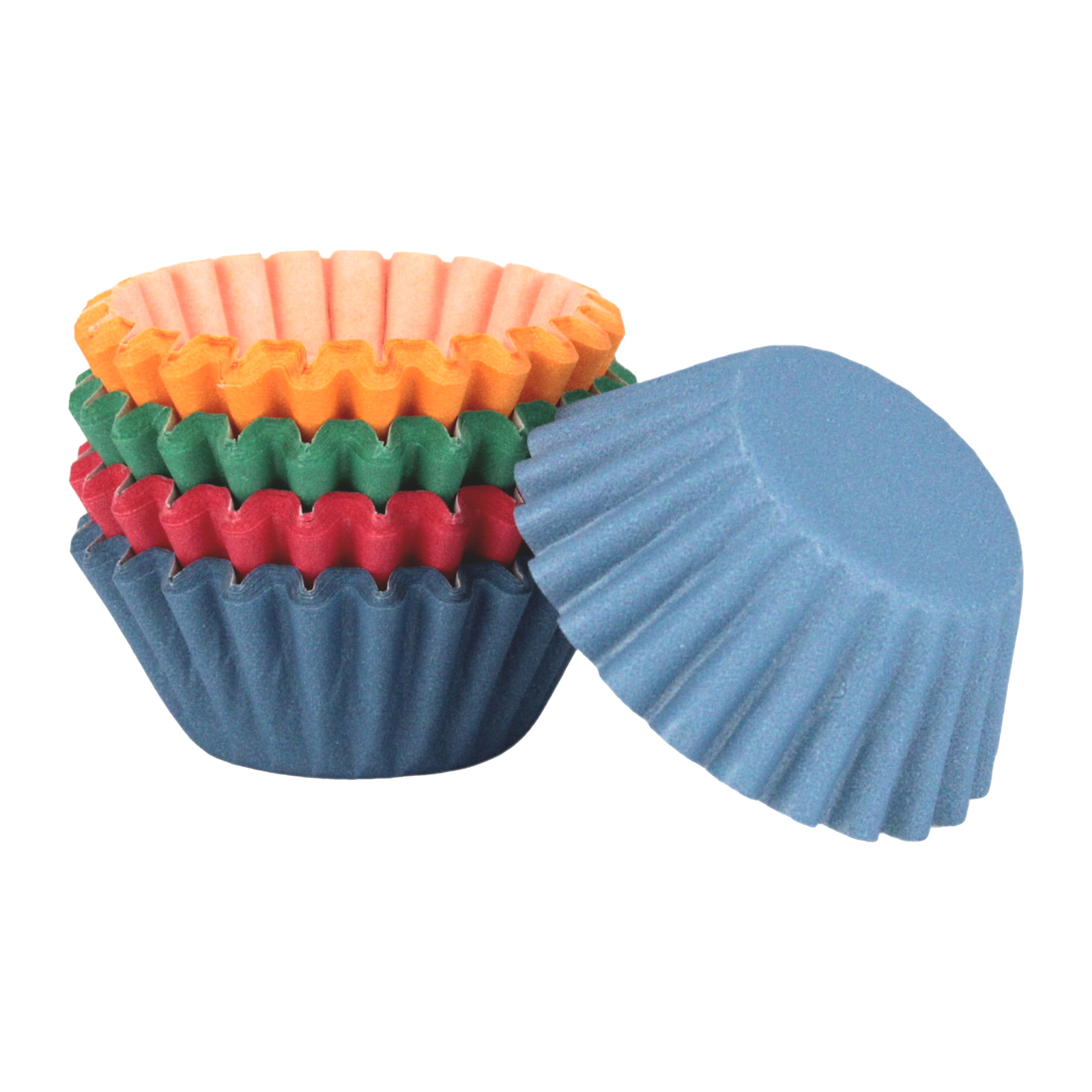 Assorted Bright Mini Baking Cups 30mm (Pack of 100)