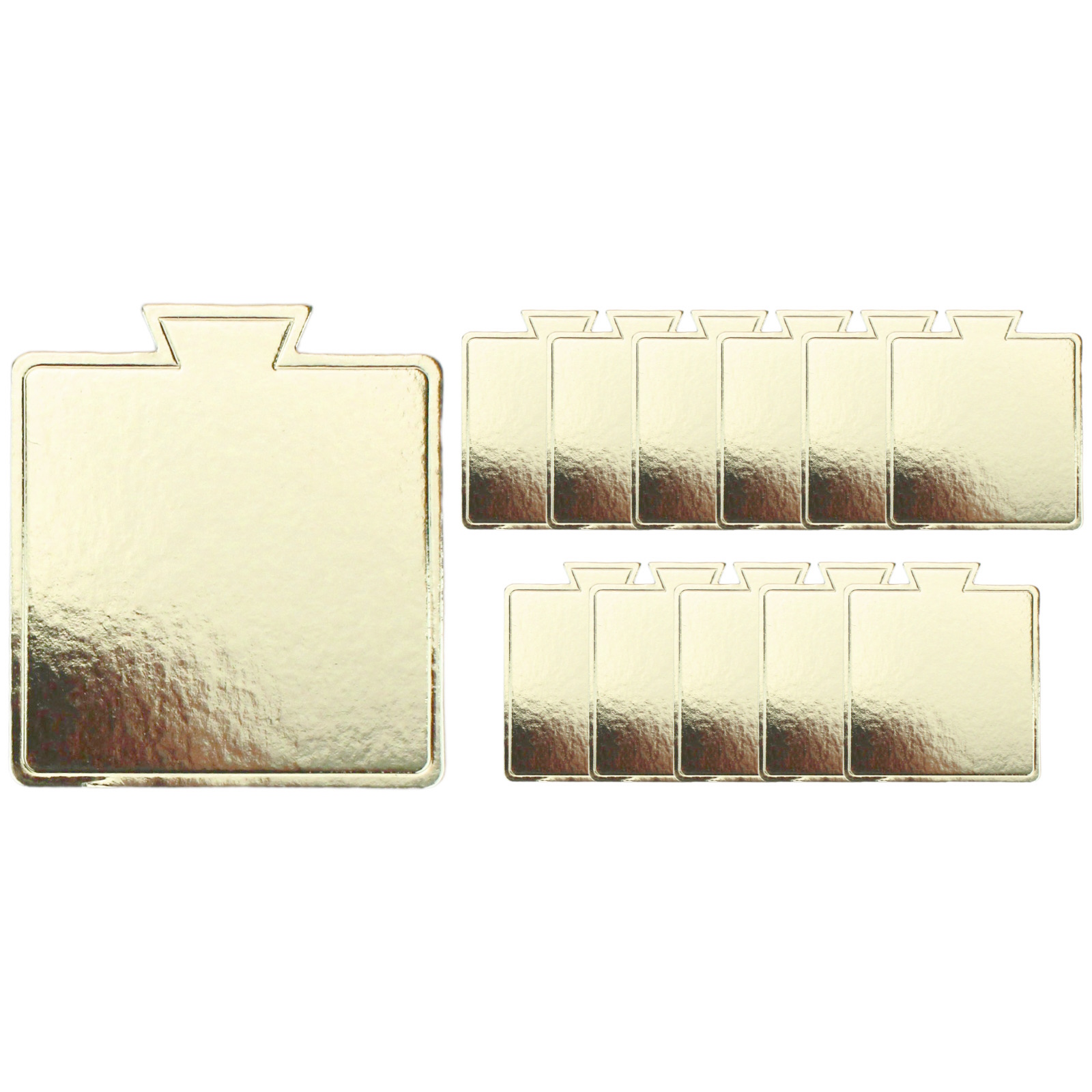 Champagne Gold Mini Square Cake Boards 8.5cm (Pack of 12) 
