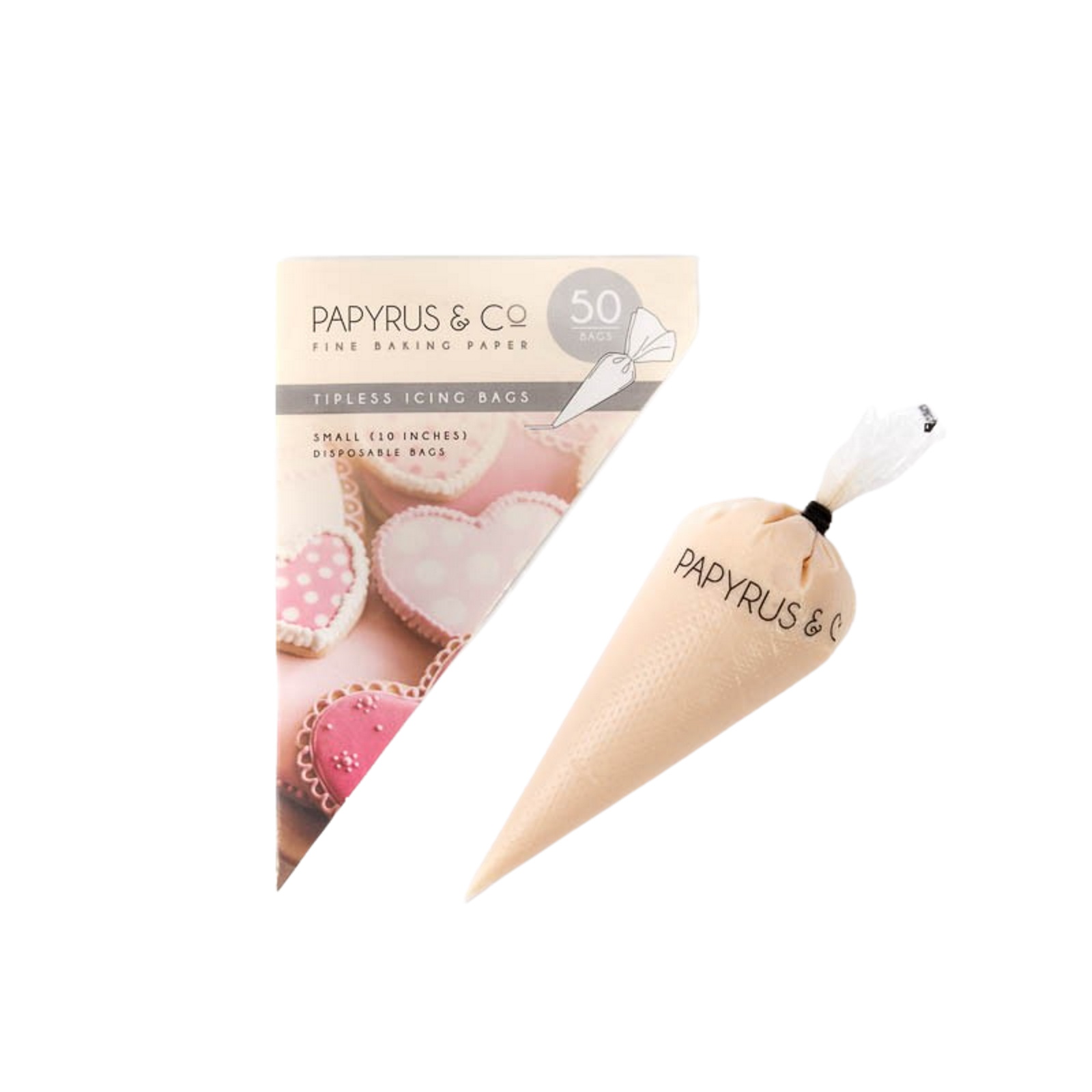 Papyrus Small Tipless Disposable Icing Bags 25cm (Pack of 50) 