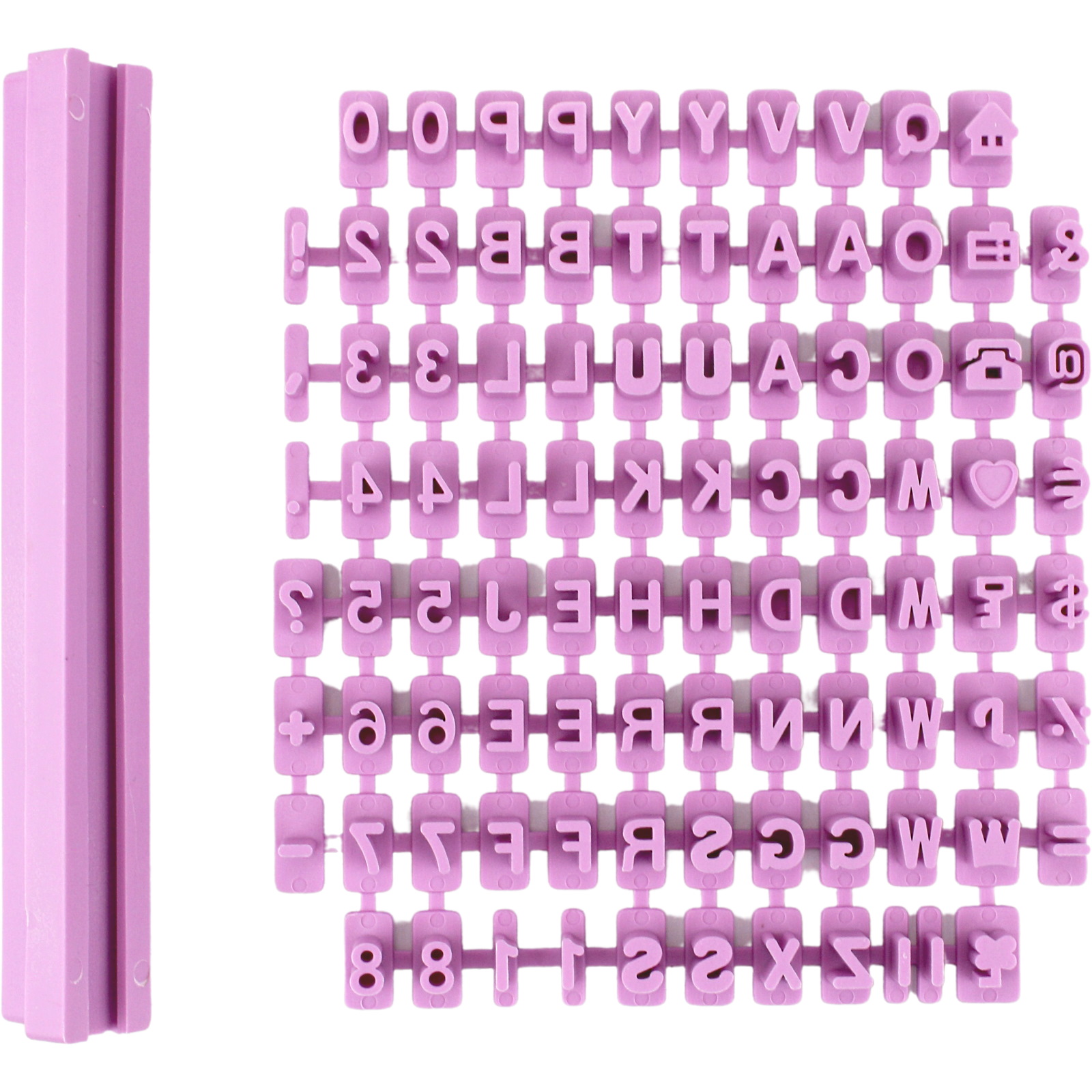 Alphabet & Number Cookie Embosser Set 