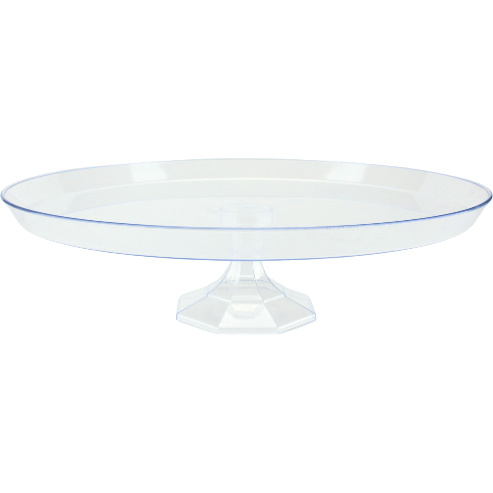 Clear Round Acrylic Plastic Cake Stand 34cm