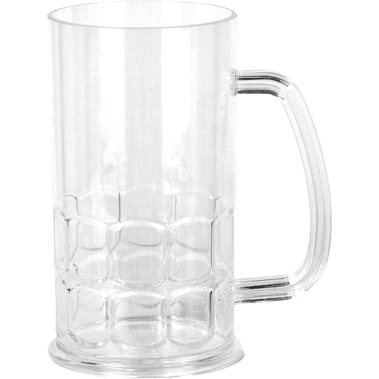 Clear Plastic Beer Mug 450ml