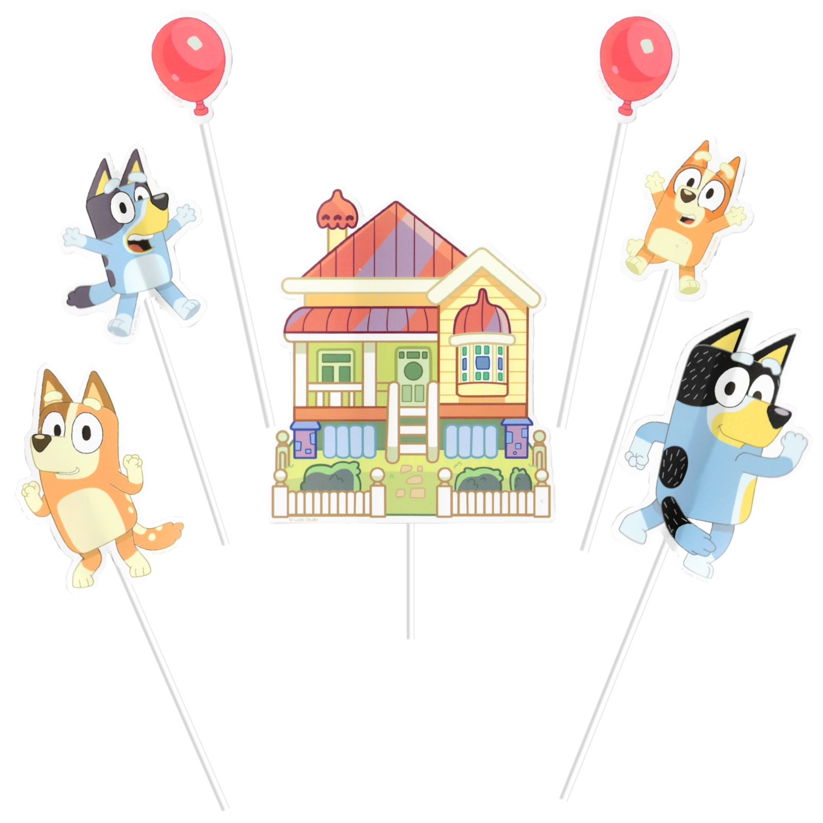 Bluey Cake Toppers (Pack of 7)