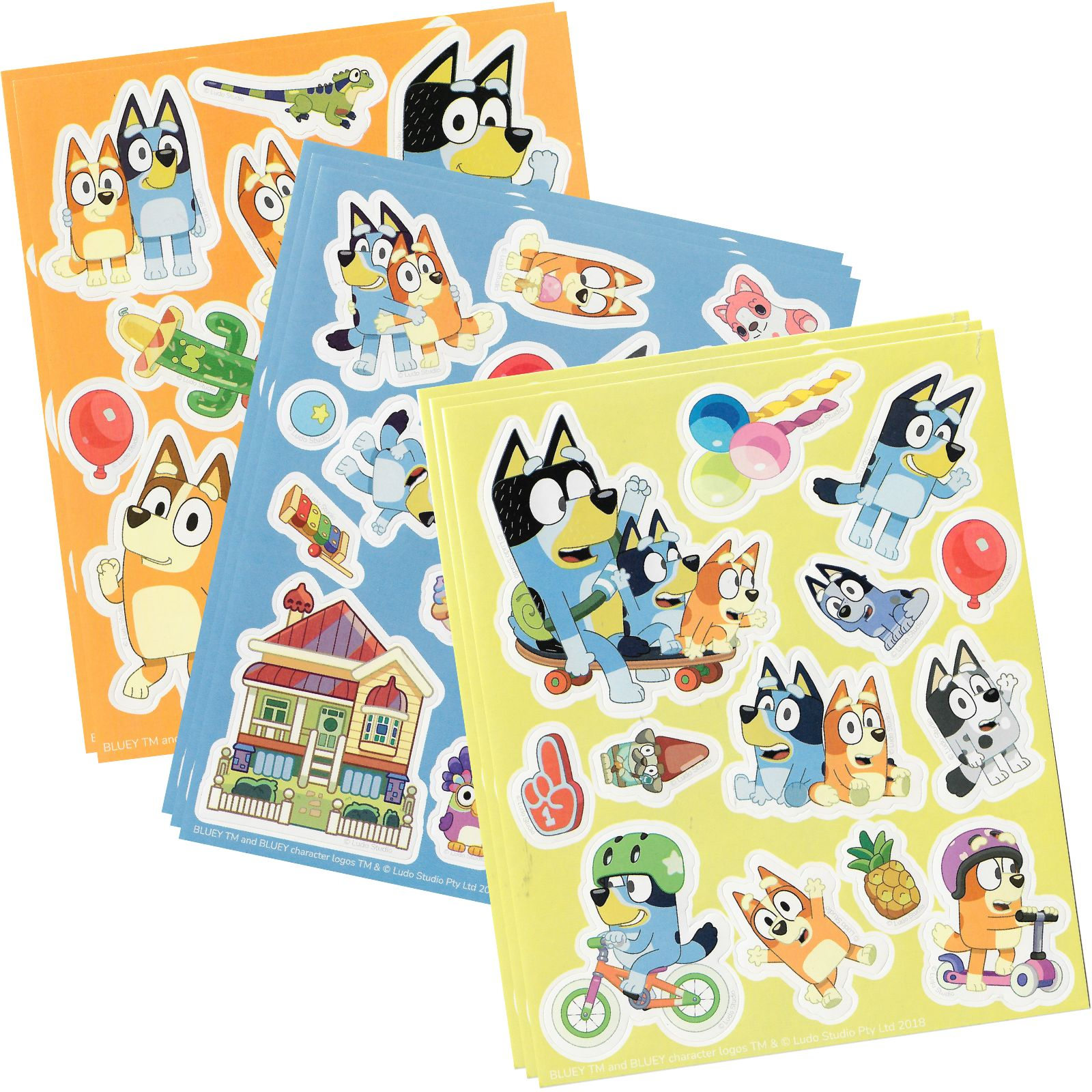 Bluey Character Stickers (8 Sheets) 