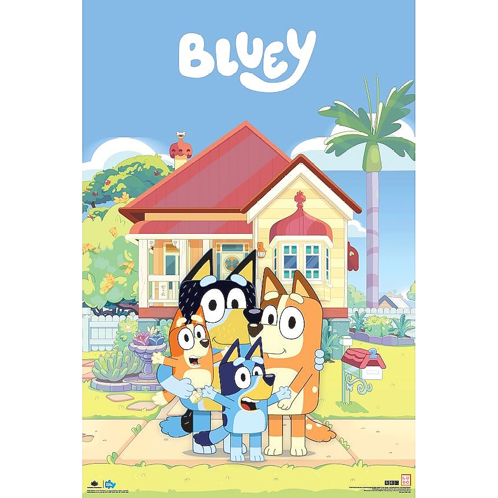 Bluey Family House Poster
