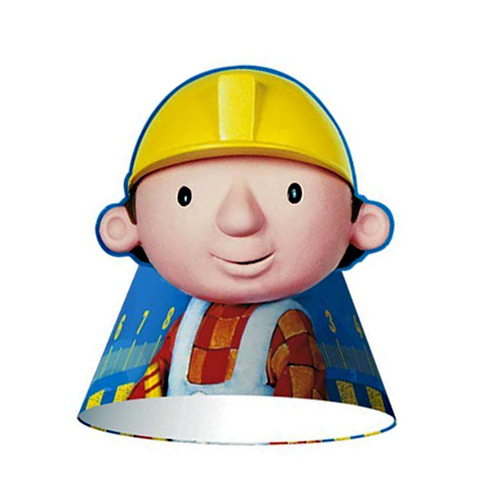 Bob The Builder Party Hats (Pack of 8)