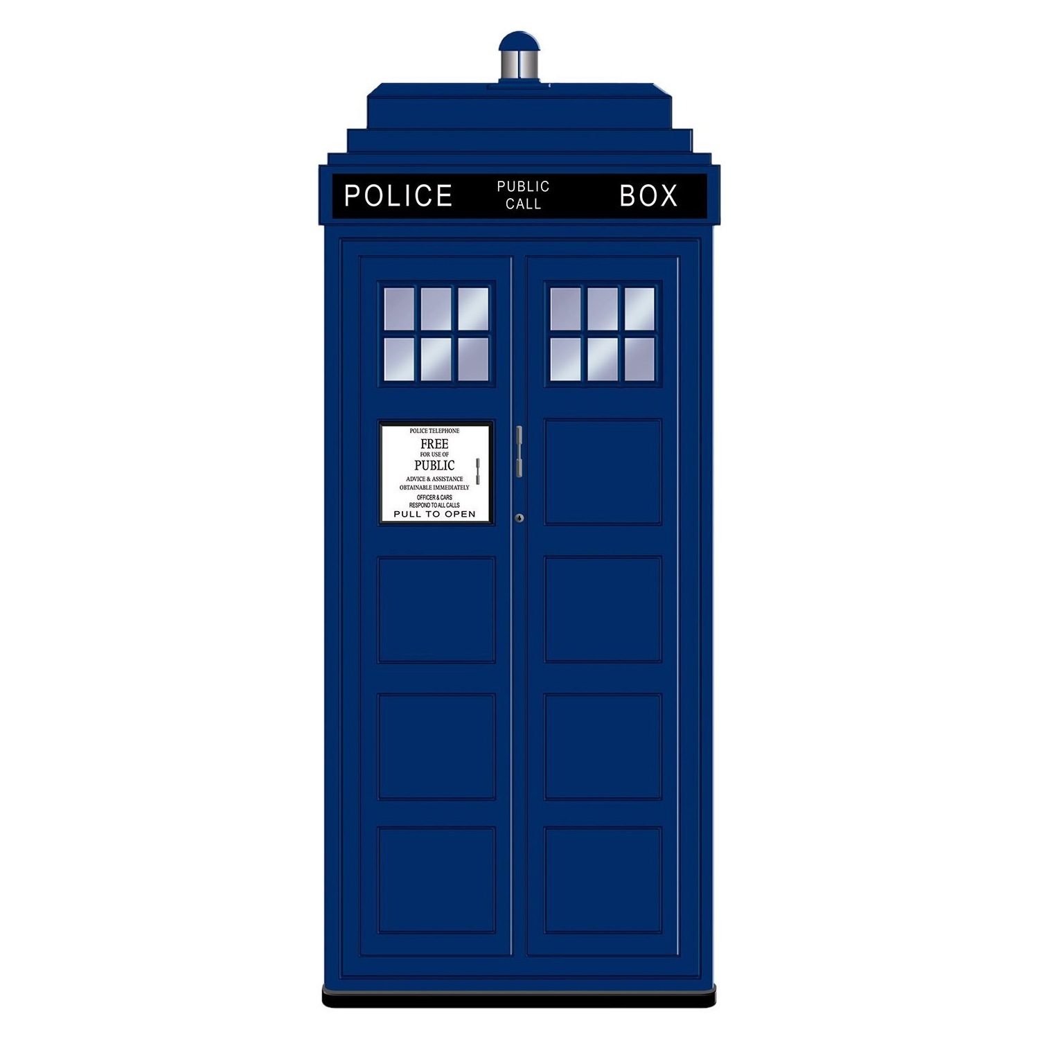 Police Call Box Door Cover