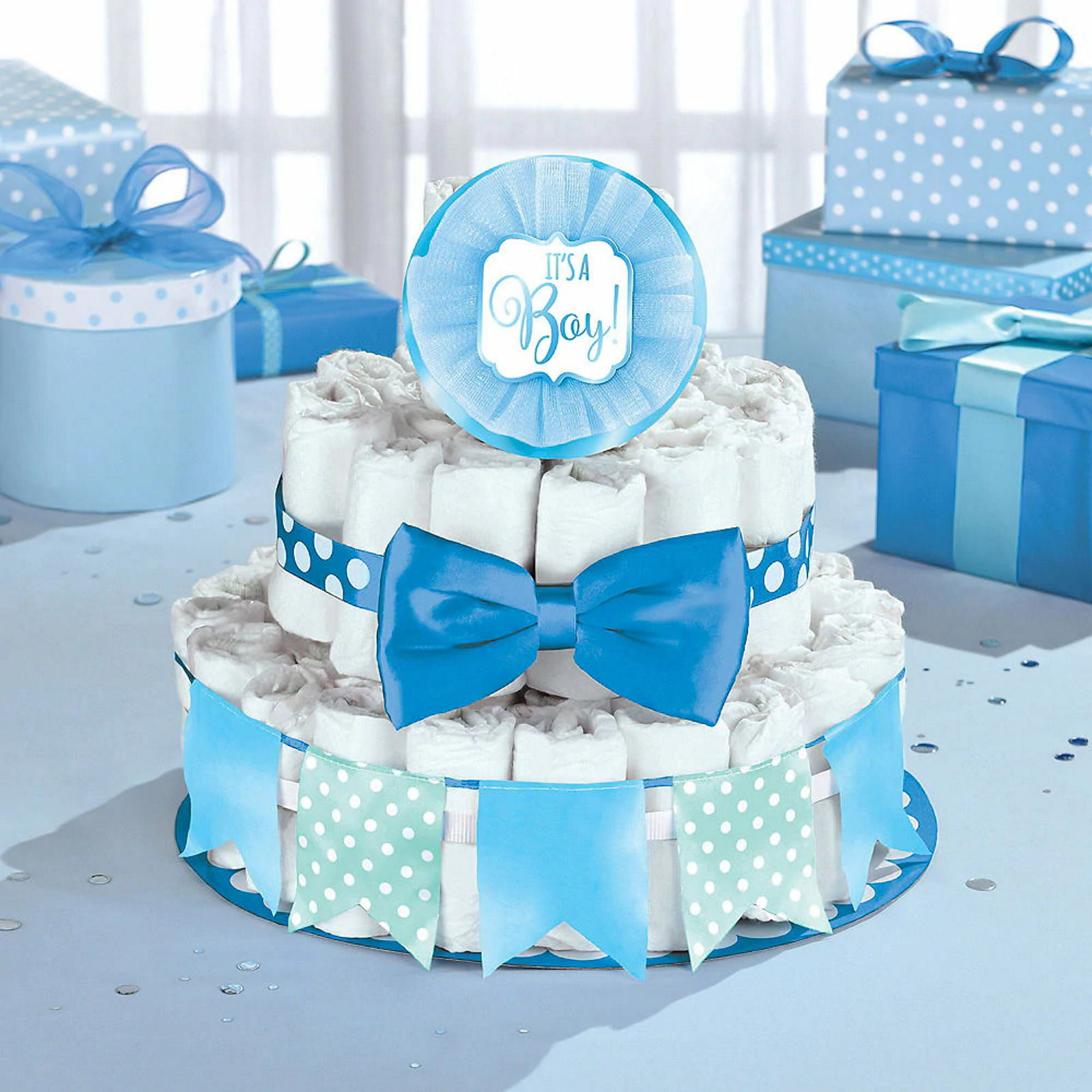 Baby Shower It's a Boy Nappy Cake Decorating Kit