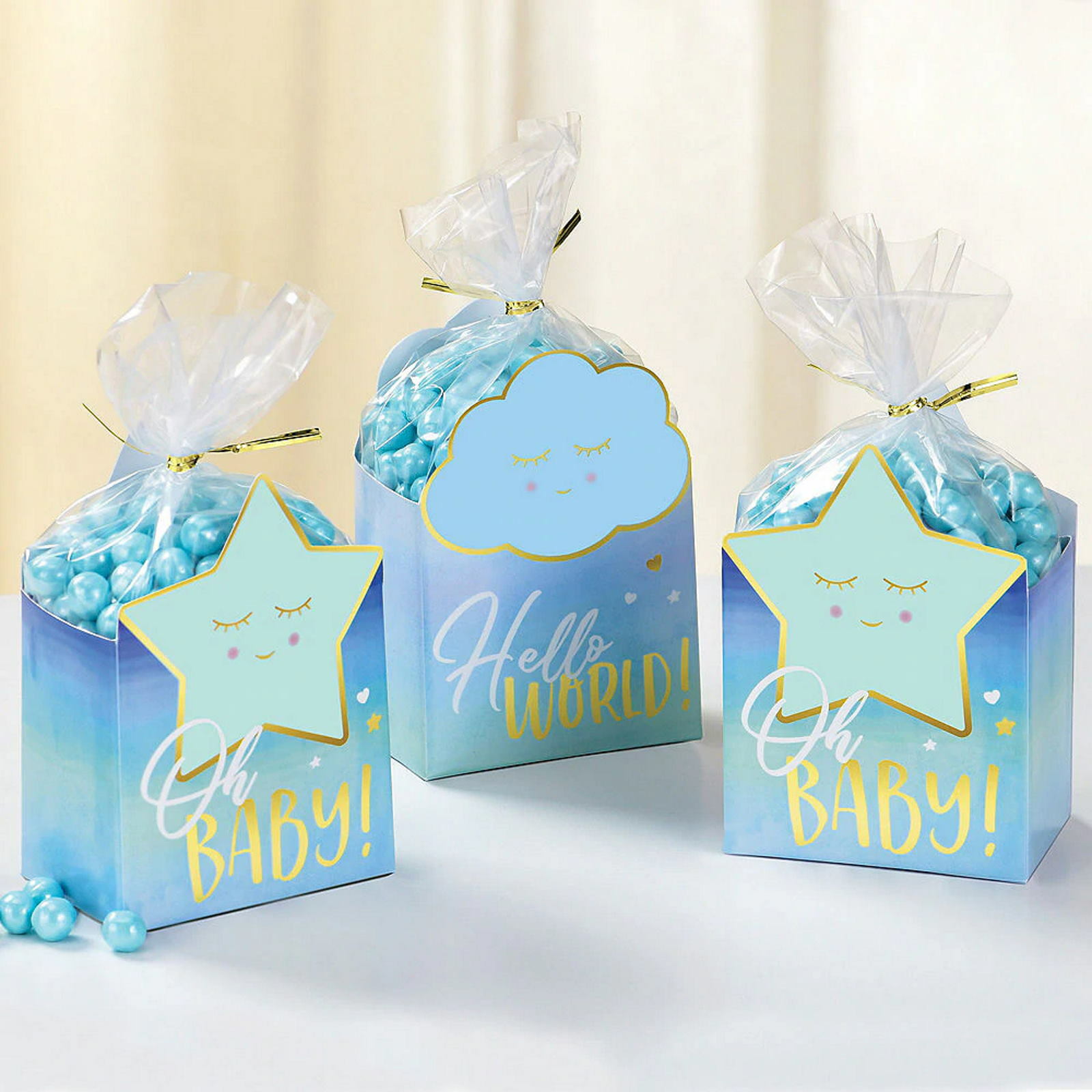 Oh Baby Boy Favour Box Kit (Pack of 8)
