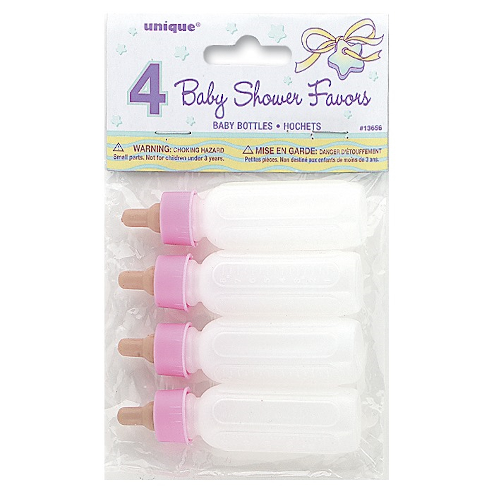 Pink Mini Baby Bottles (Pack of 4)