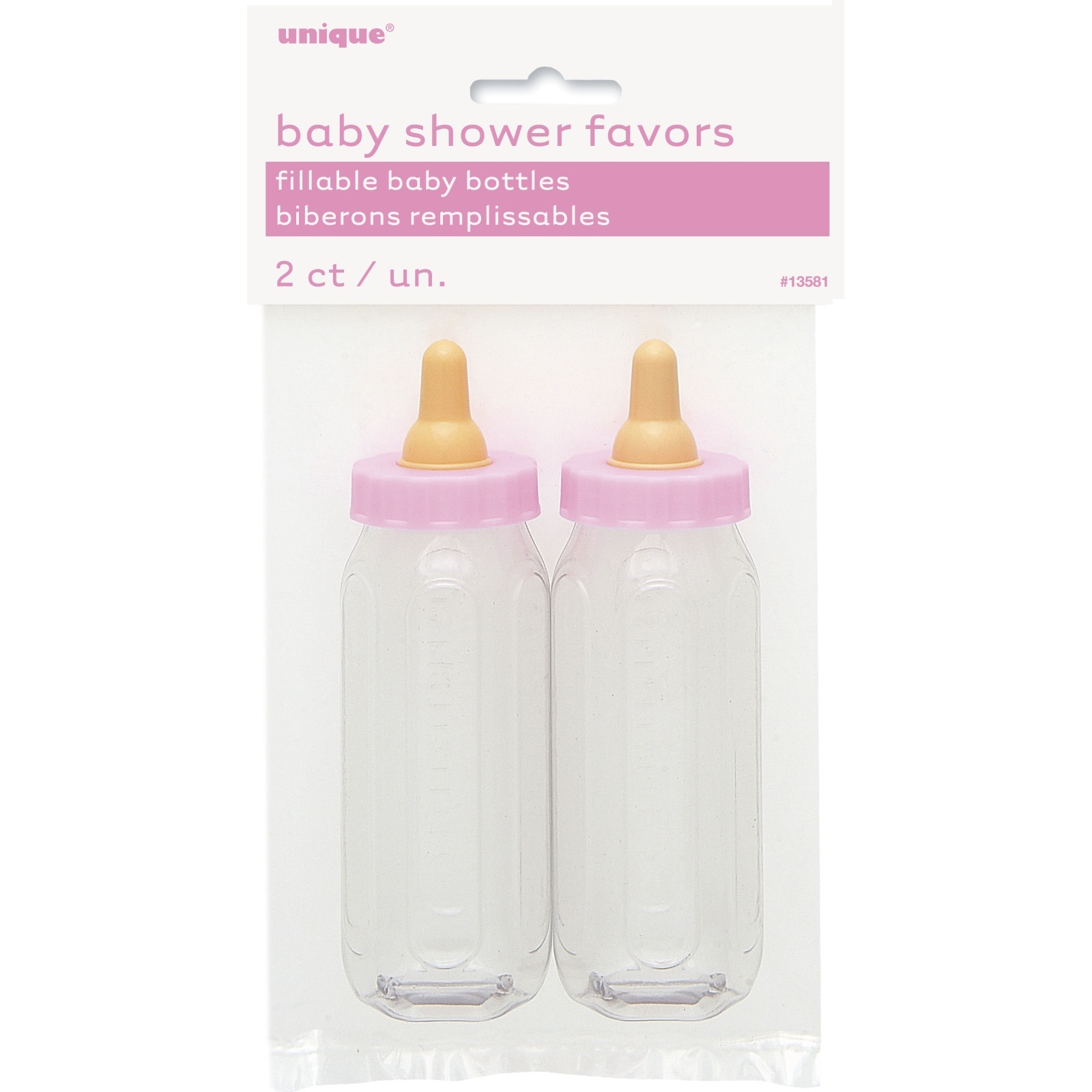 Pink Fillable Baby Bottles (Pack of 2)