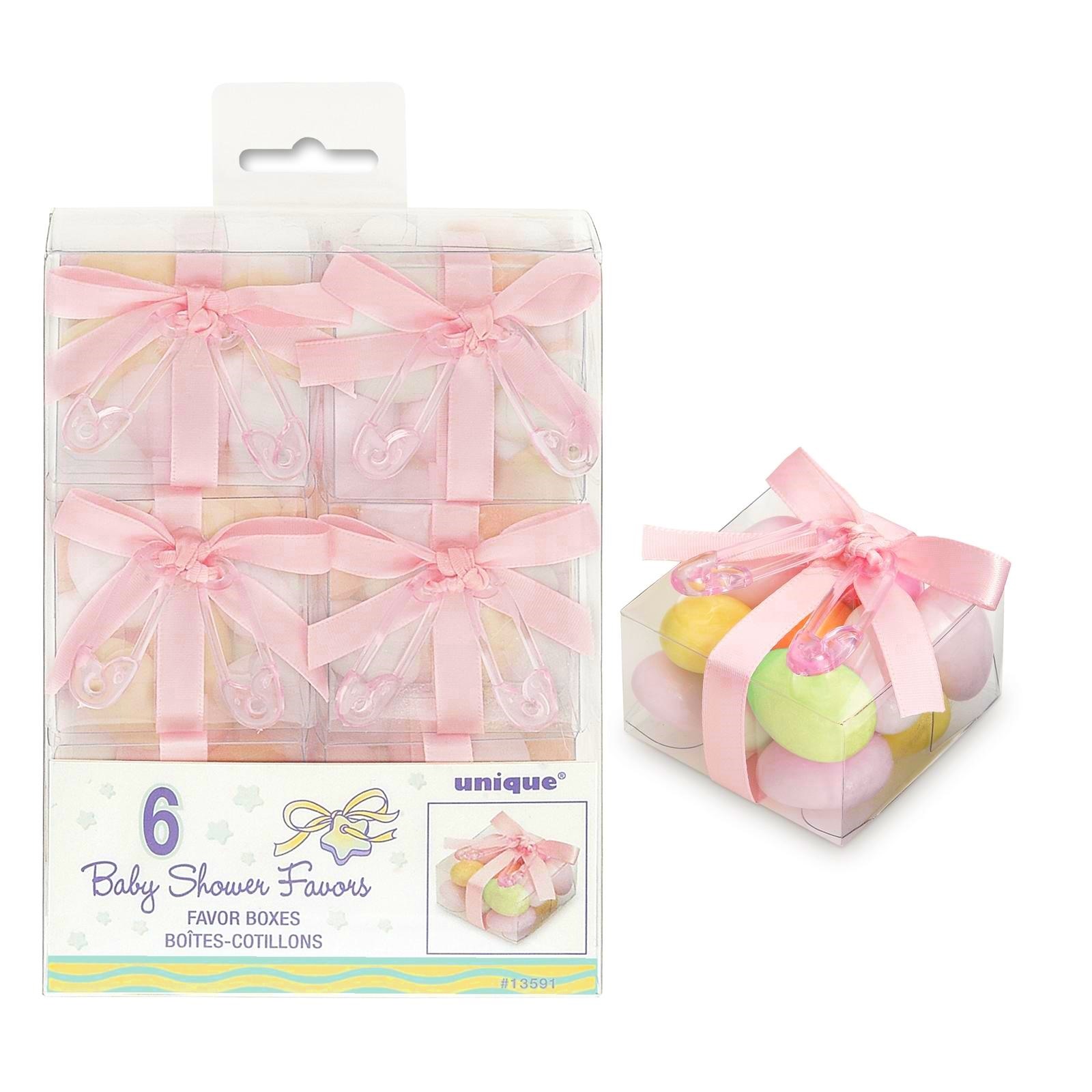Girls Baby Shower Favour Boxes (Pack of 6)