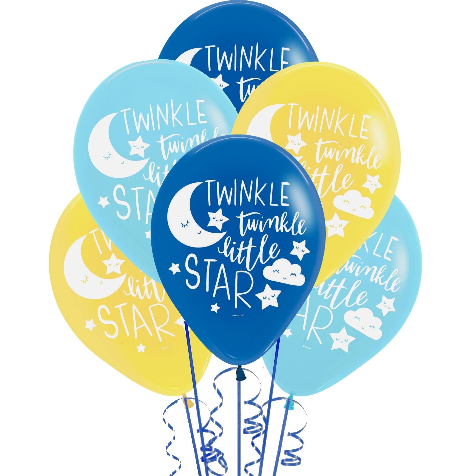 Twinkle Little Star Latex Balloons (Pack of 15)
