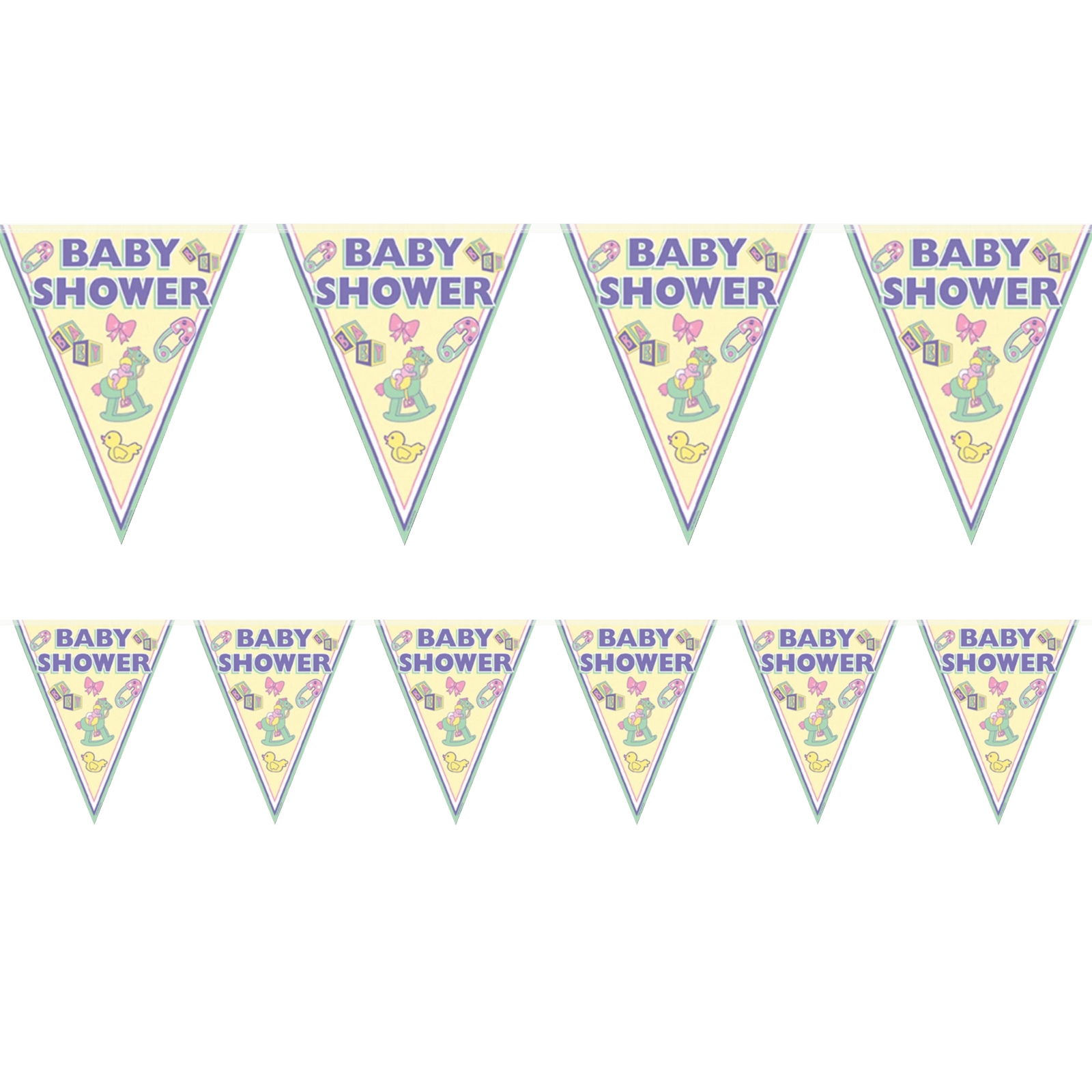 Baby Shower Flag Banner