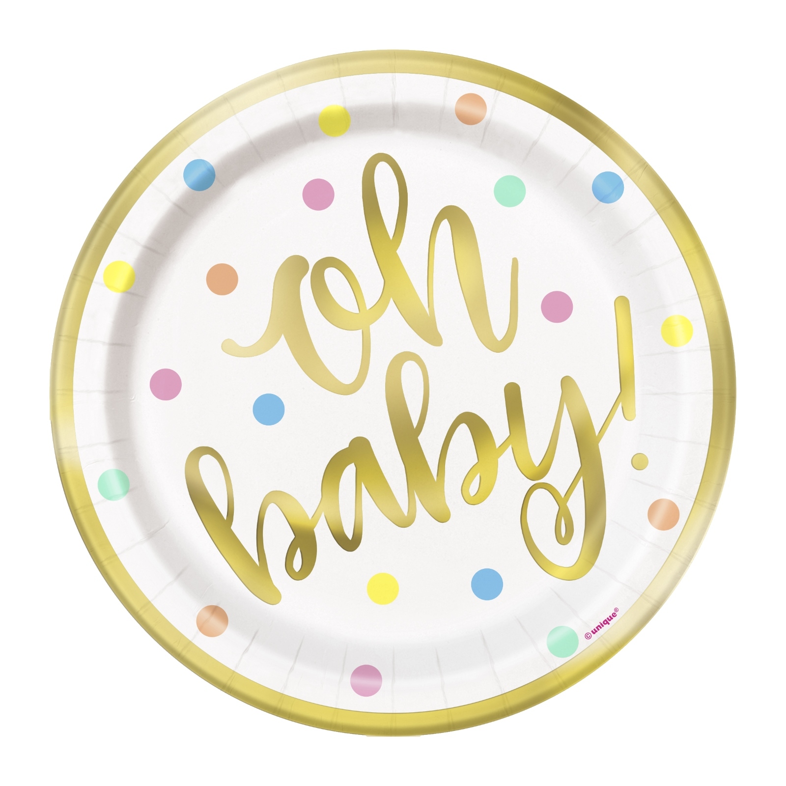 Oh Baby Small Paper Plates (Pack of 8)