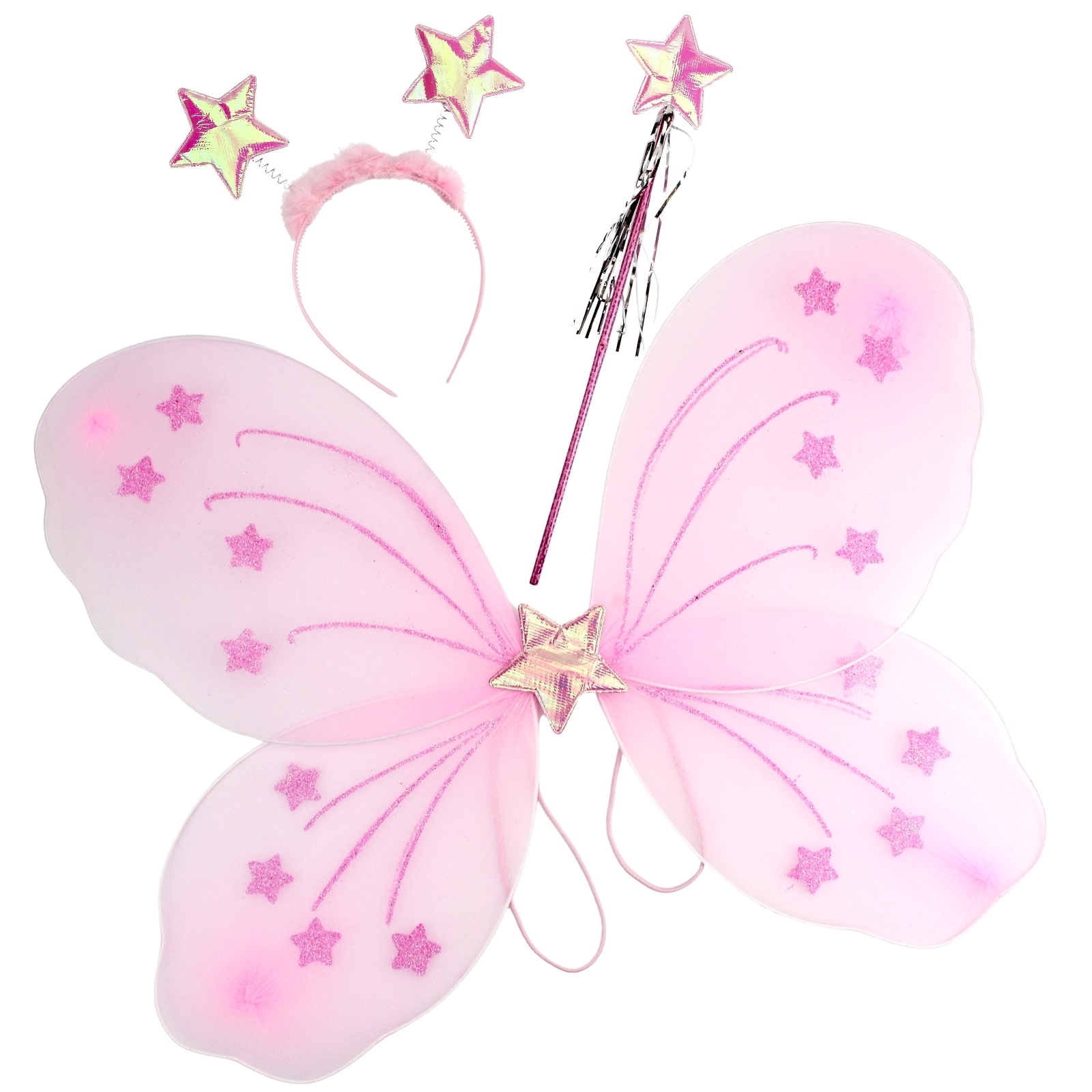 Light Pink Butterfly Wings Costume Set