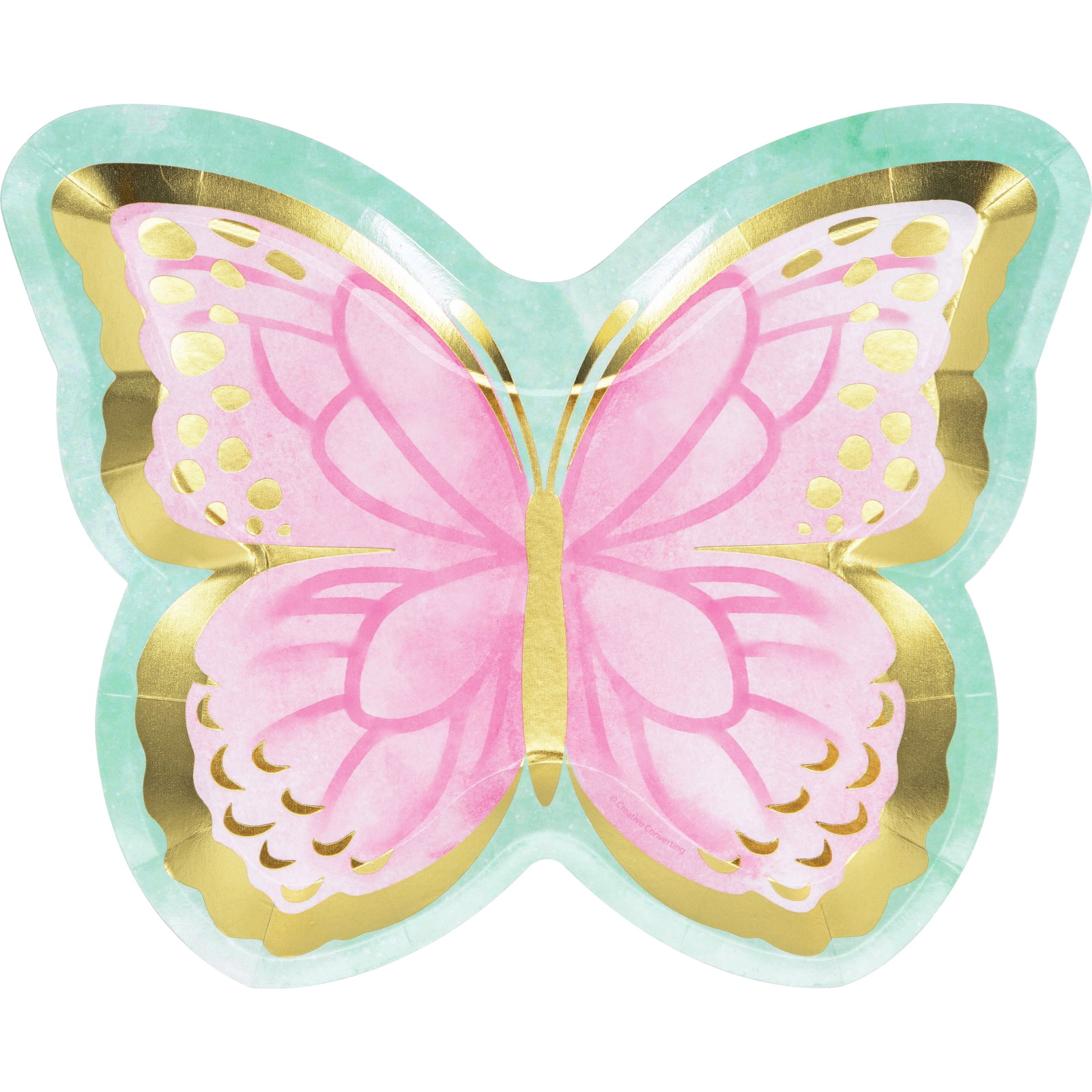 Butterfly Shimmer Paper Plates (Pack of 8)