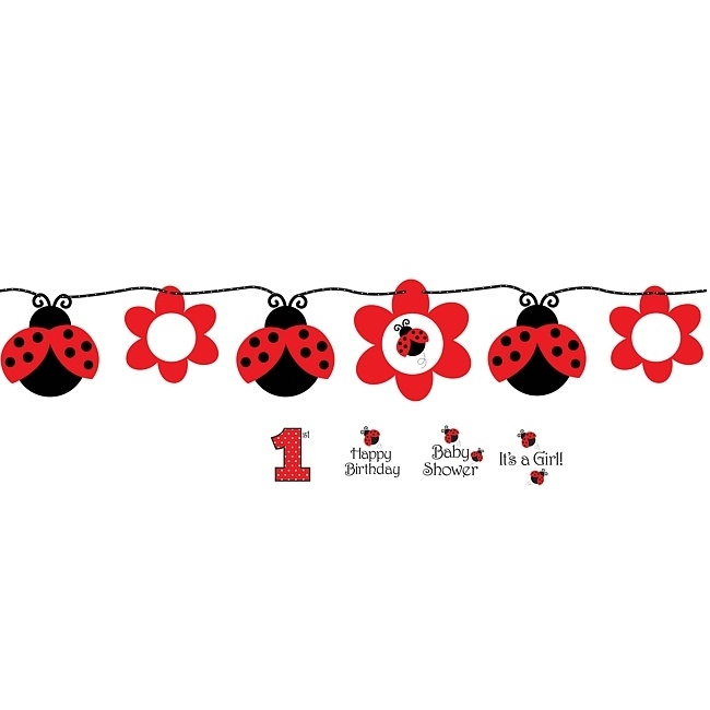 Ladybug Fancy Circle Paper Banner