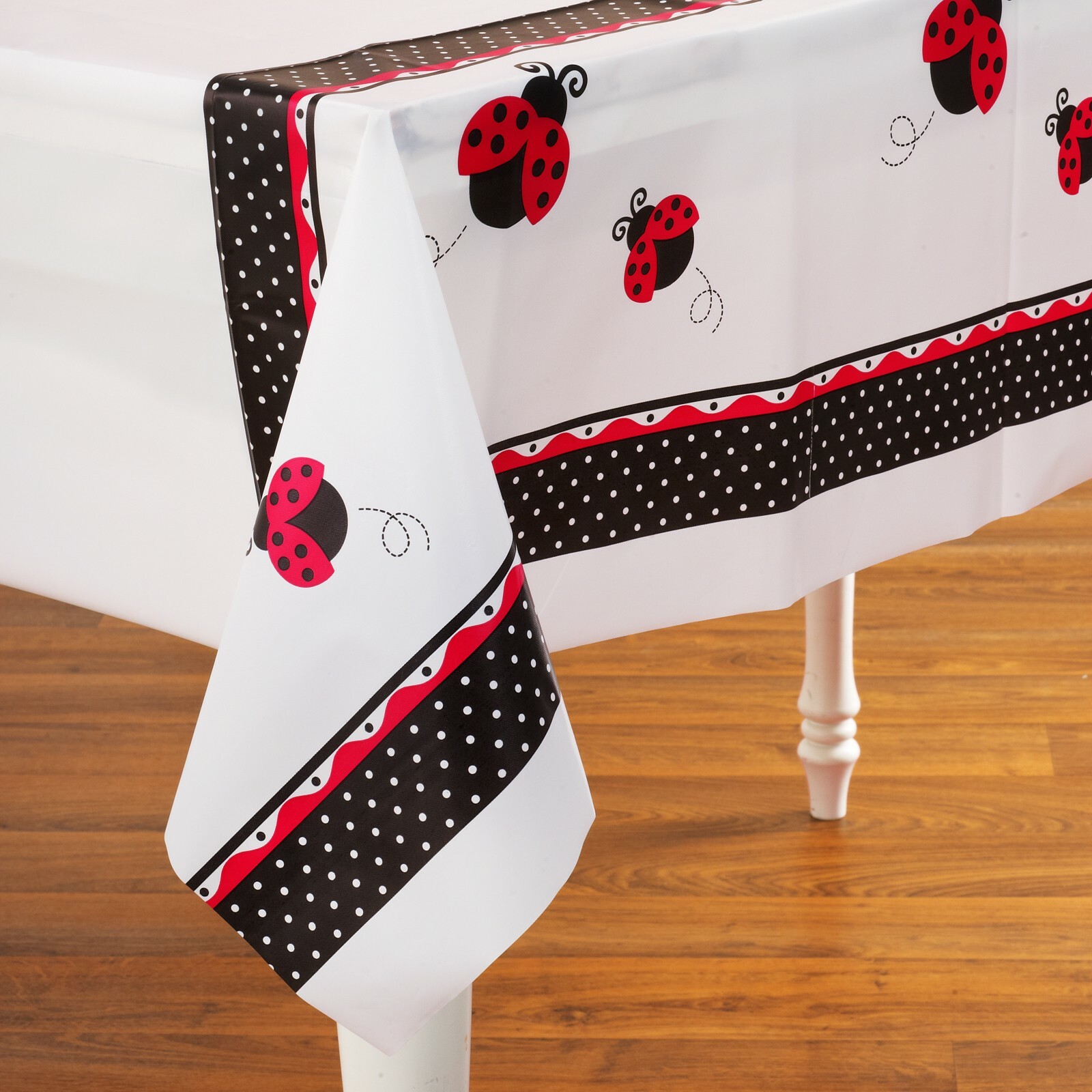 Ladybug Fancy Plastic Tablecloth