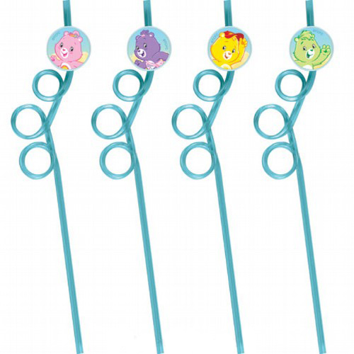 Care Bears Fun Twisty Straws (Pack of 4)