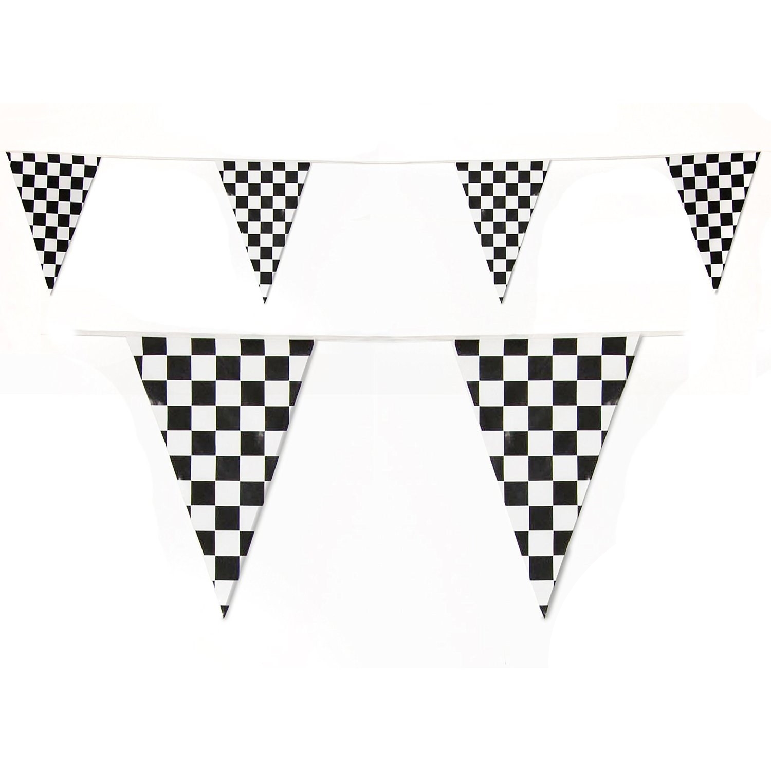 Chequered Flag Pennant Banner