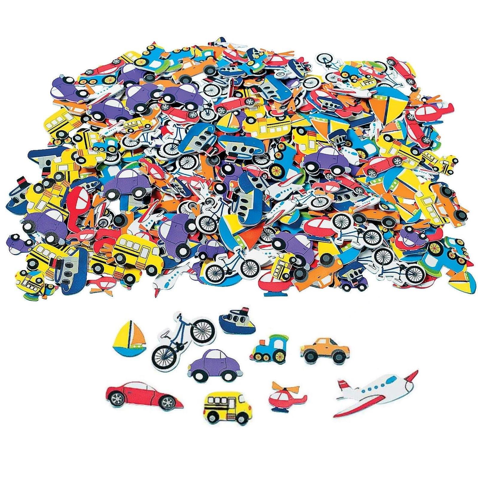 Transportation Shapes Foam Stickers (Pack of 500)
