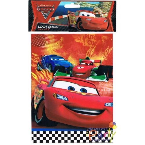 Cars 2 Lolly/Treat Bags (Pack of 8)