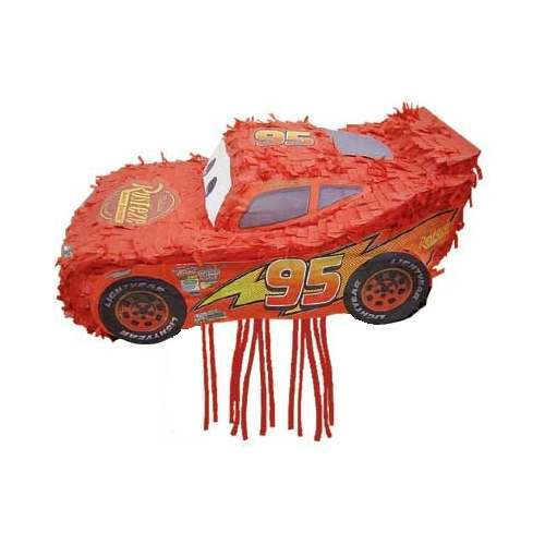 Cars Lightning McQueen Pull String Pinata *Damaged*