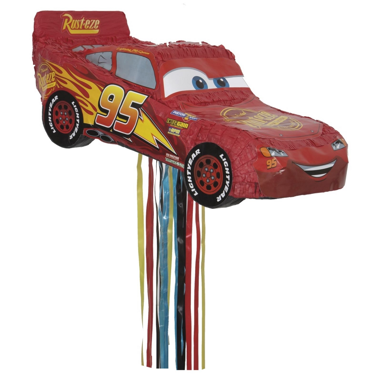 Cars Lightning McQueen Pull String Pinata