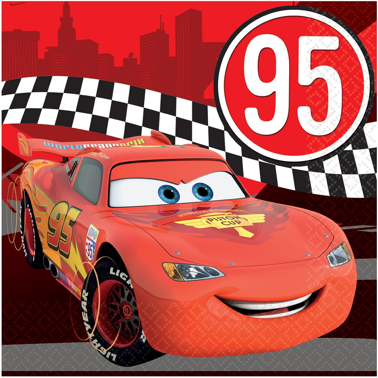 Cars Large Napkins / Serviettes (Pack of 16)