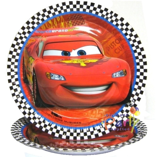 Cars 2 Large Paper Plates (Pack of 8)