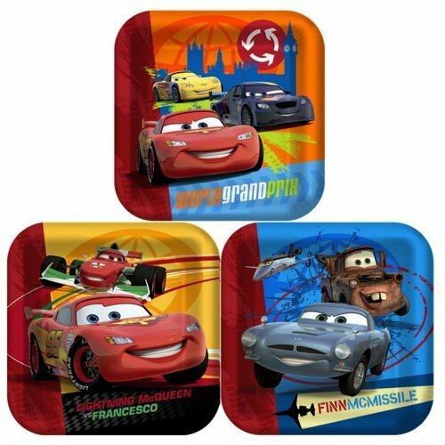 Cars 2 Large Paper Plates (Pack of 8)