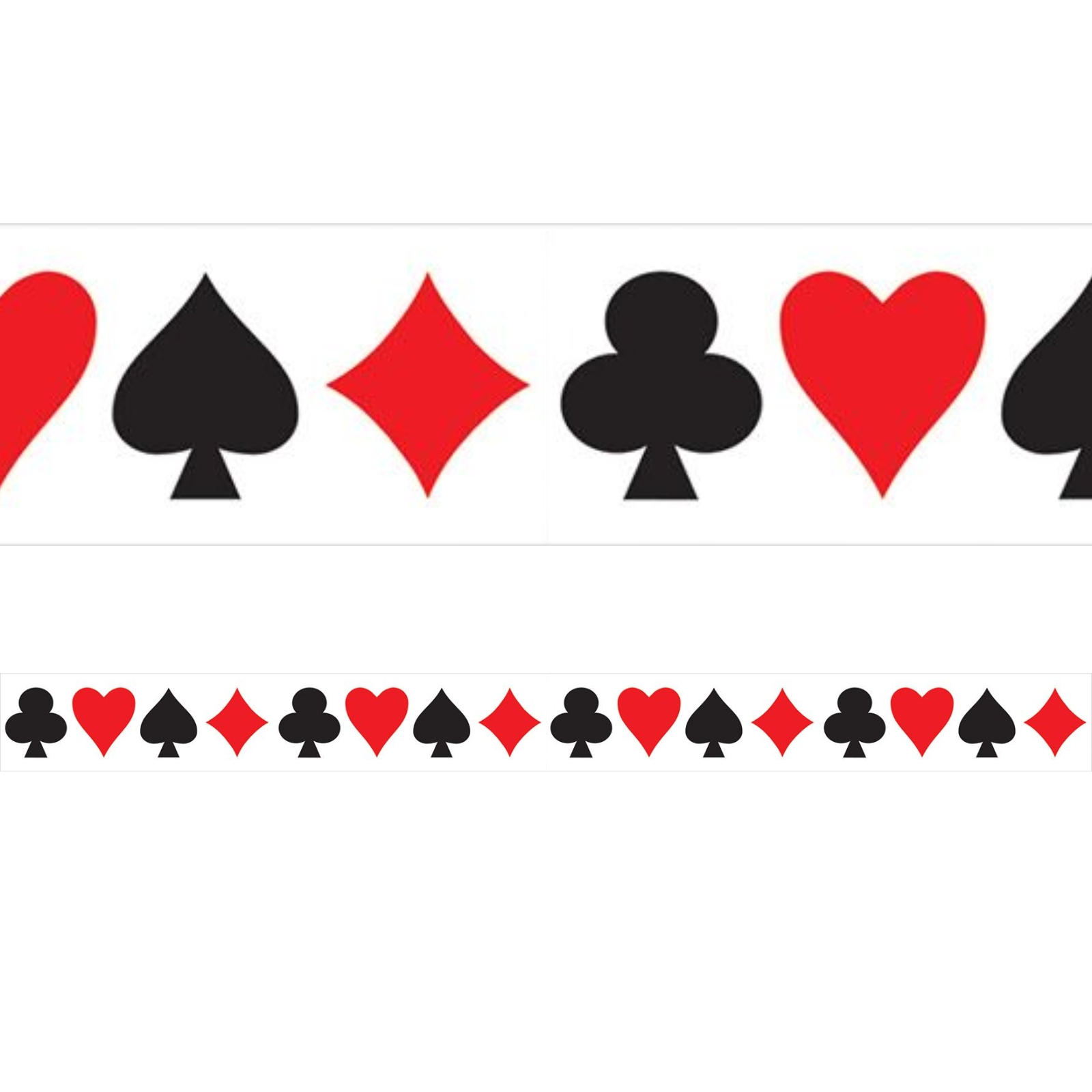 Card Suits Party Tape