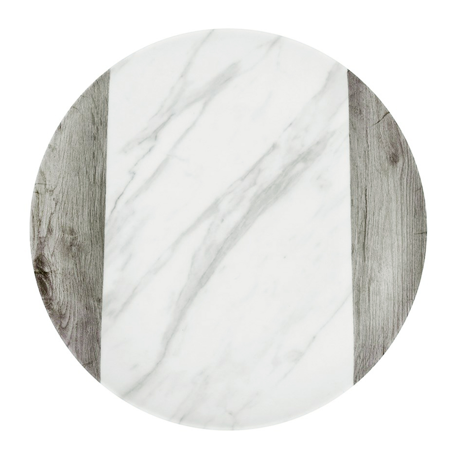 Endwood Marble Grain Round Melamine Side Plate 