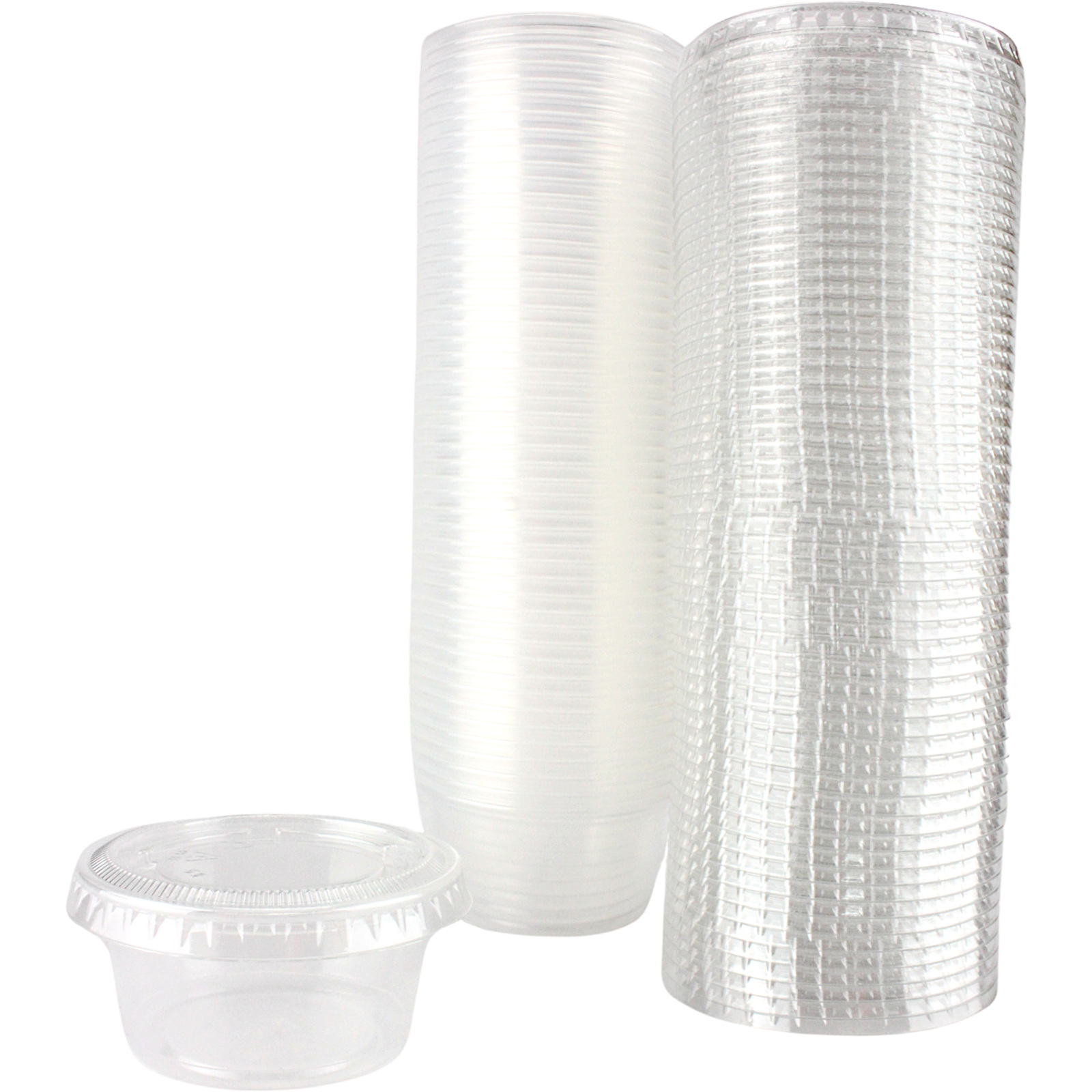 Reusable Sauce Containers With Lids 59ml (Pack of 50) 