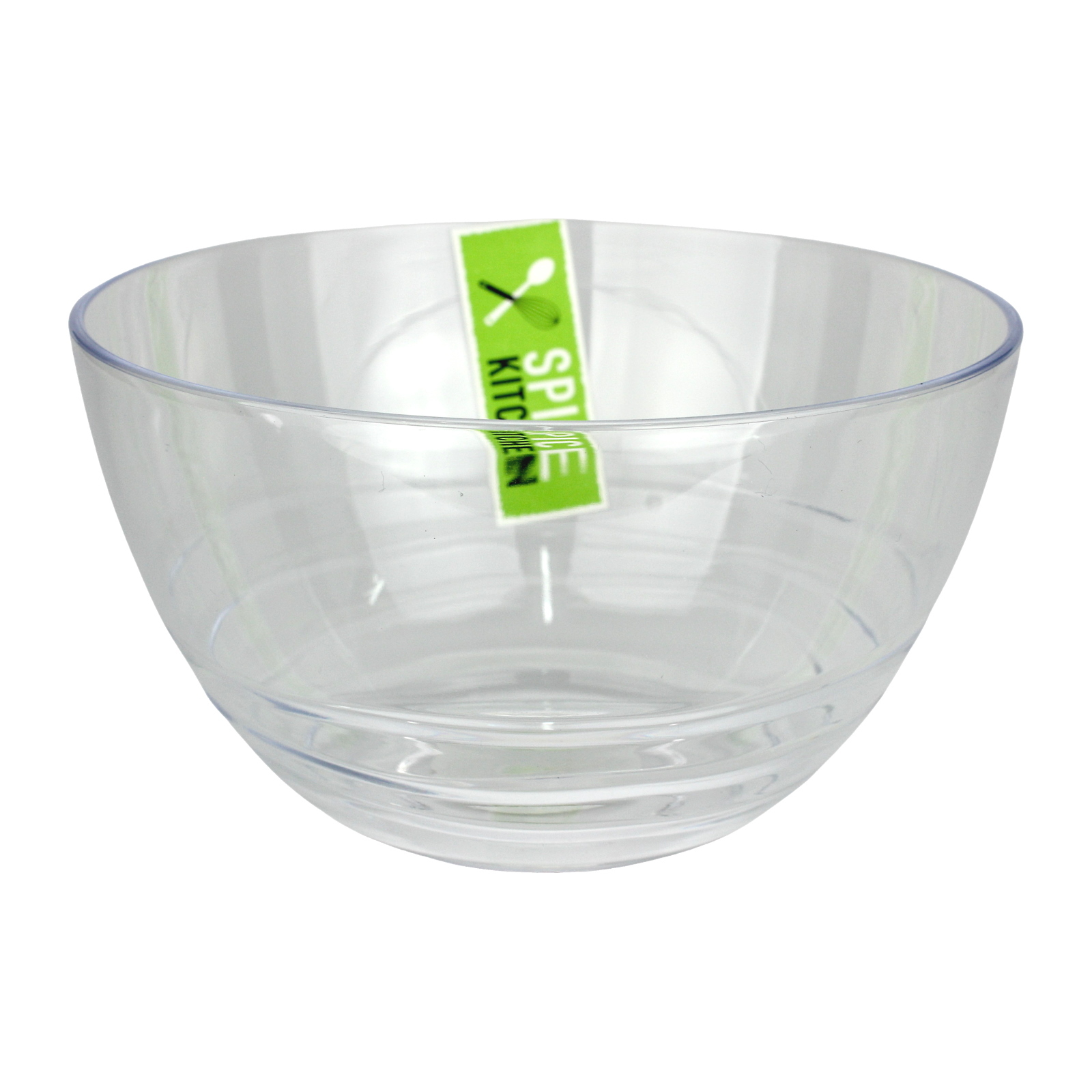 Clear Plastic Wave Serving Bowl 14cm