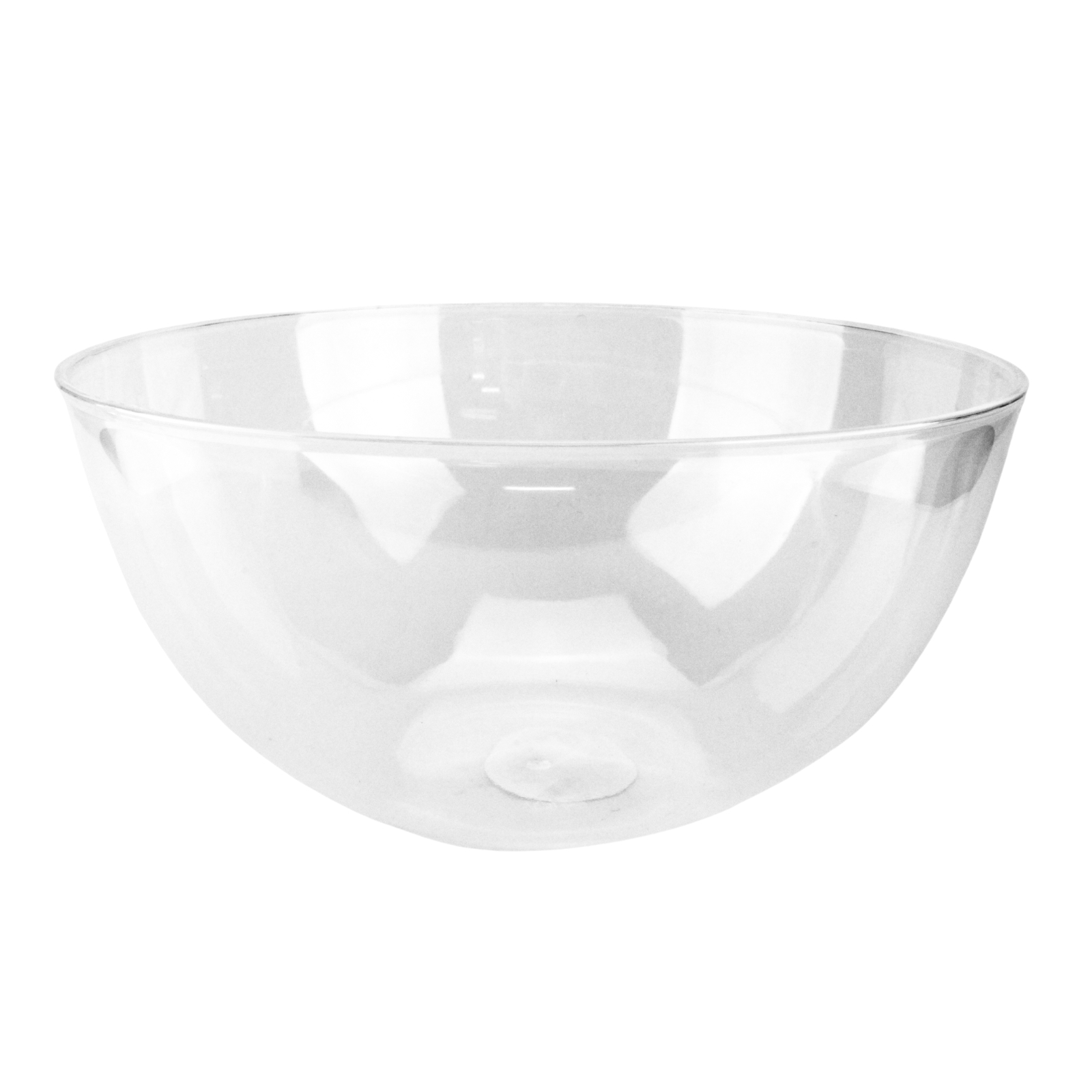 Clear Round Acrylic Salad Bowl 25cm 