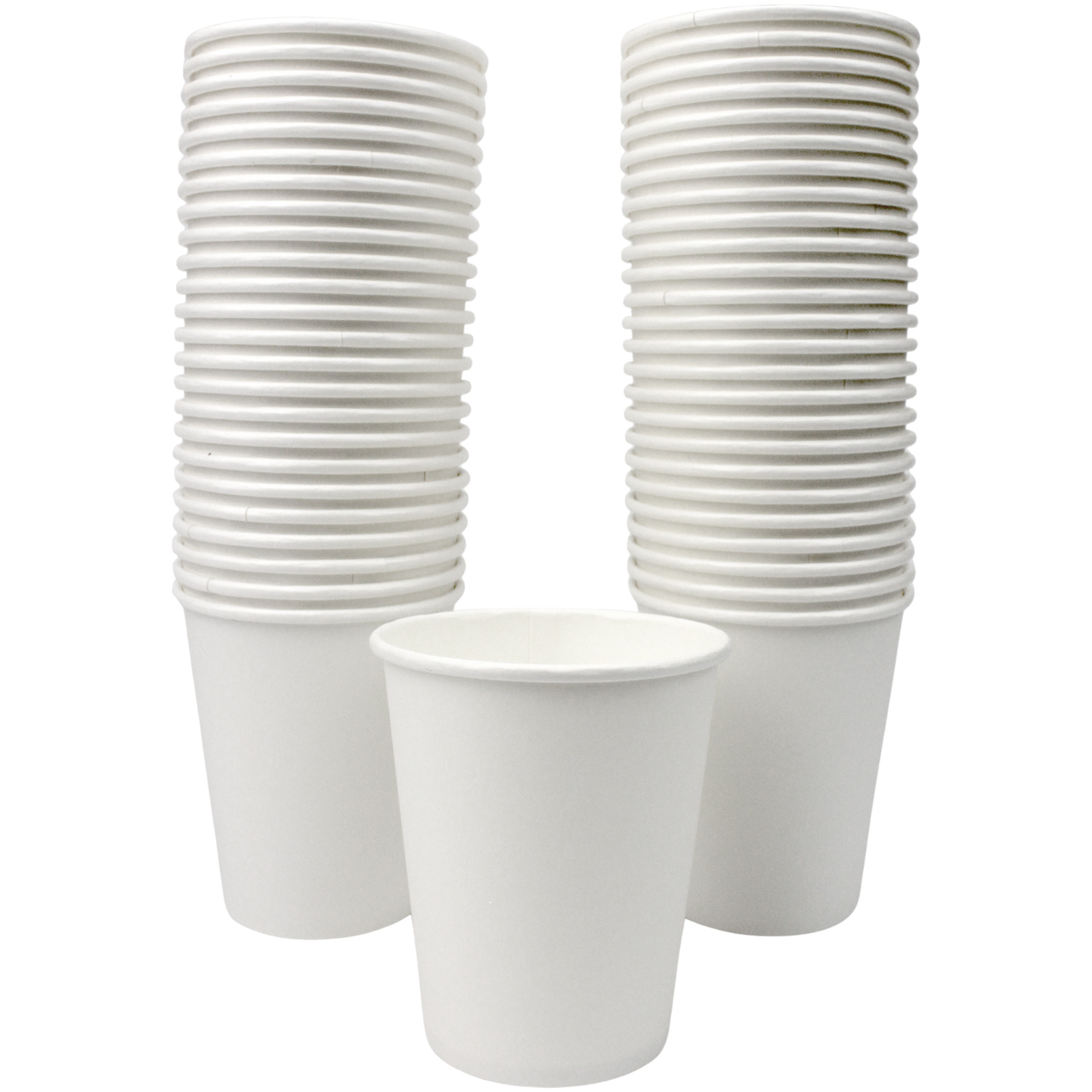 White Coffee Cups Single Wall 250ml (Pack of 50) 