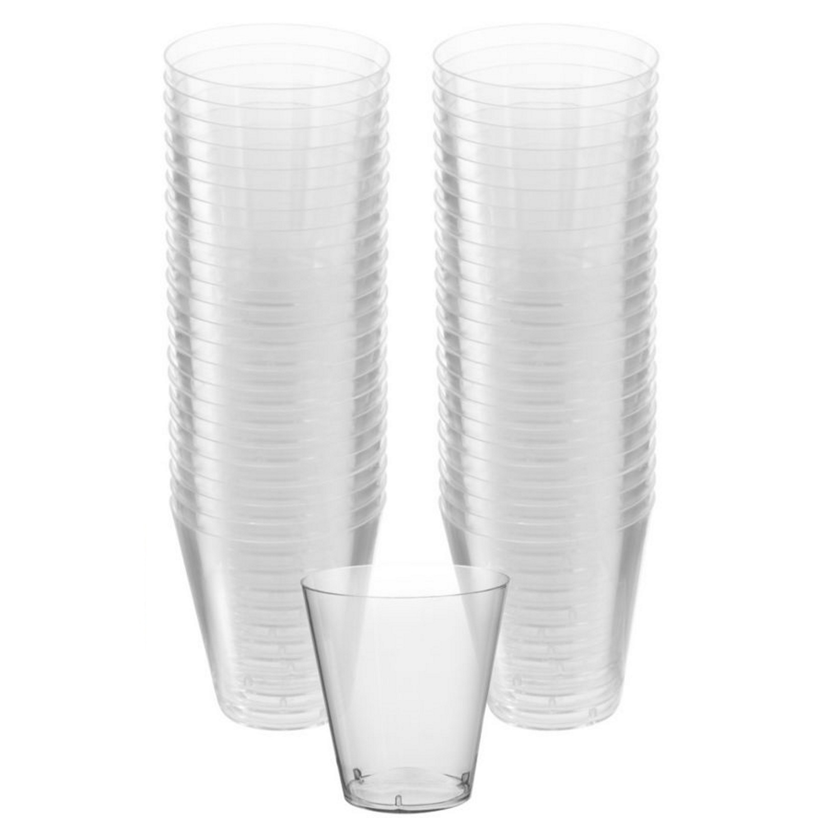 Clear Plastic Shot Glasses (Bulk Pack of 100)