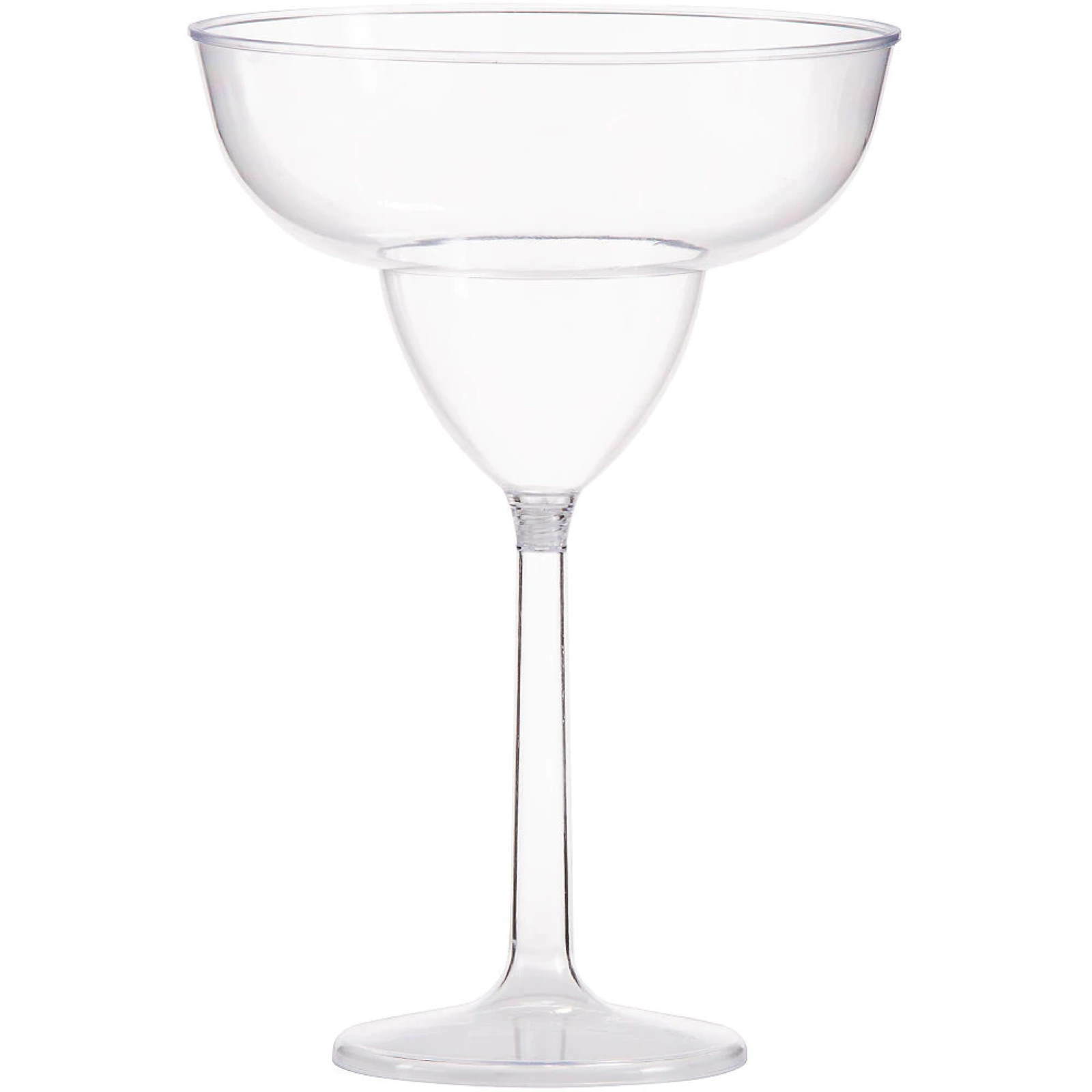 Jumbo Clear Plastic Margarita Glass